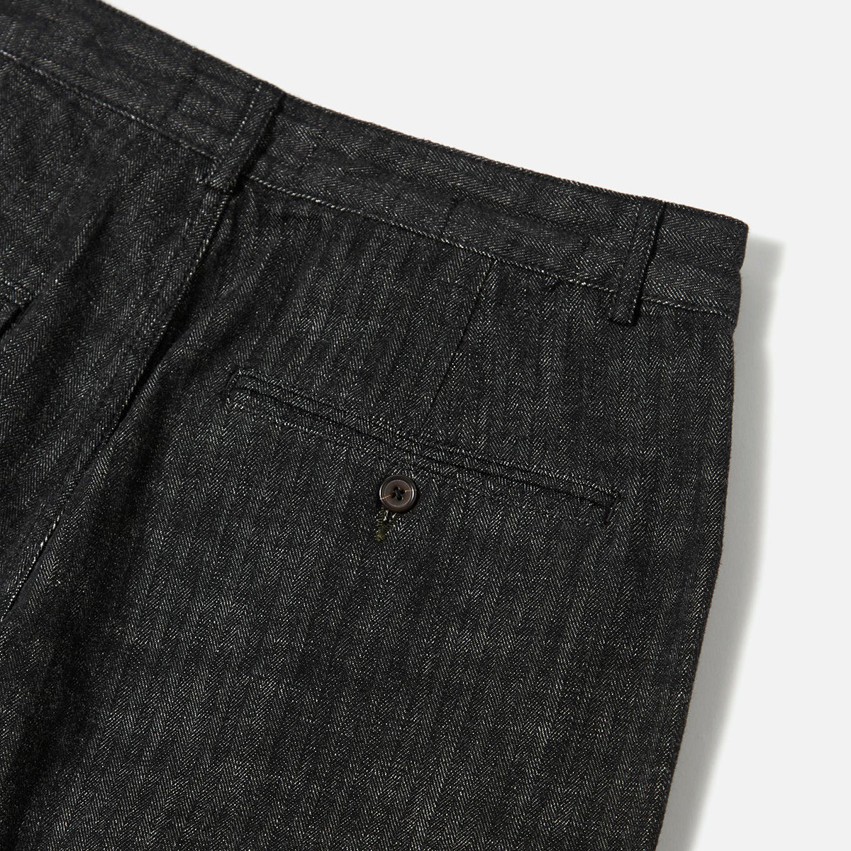 Super Chino - Black Cotton Denim