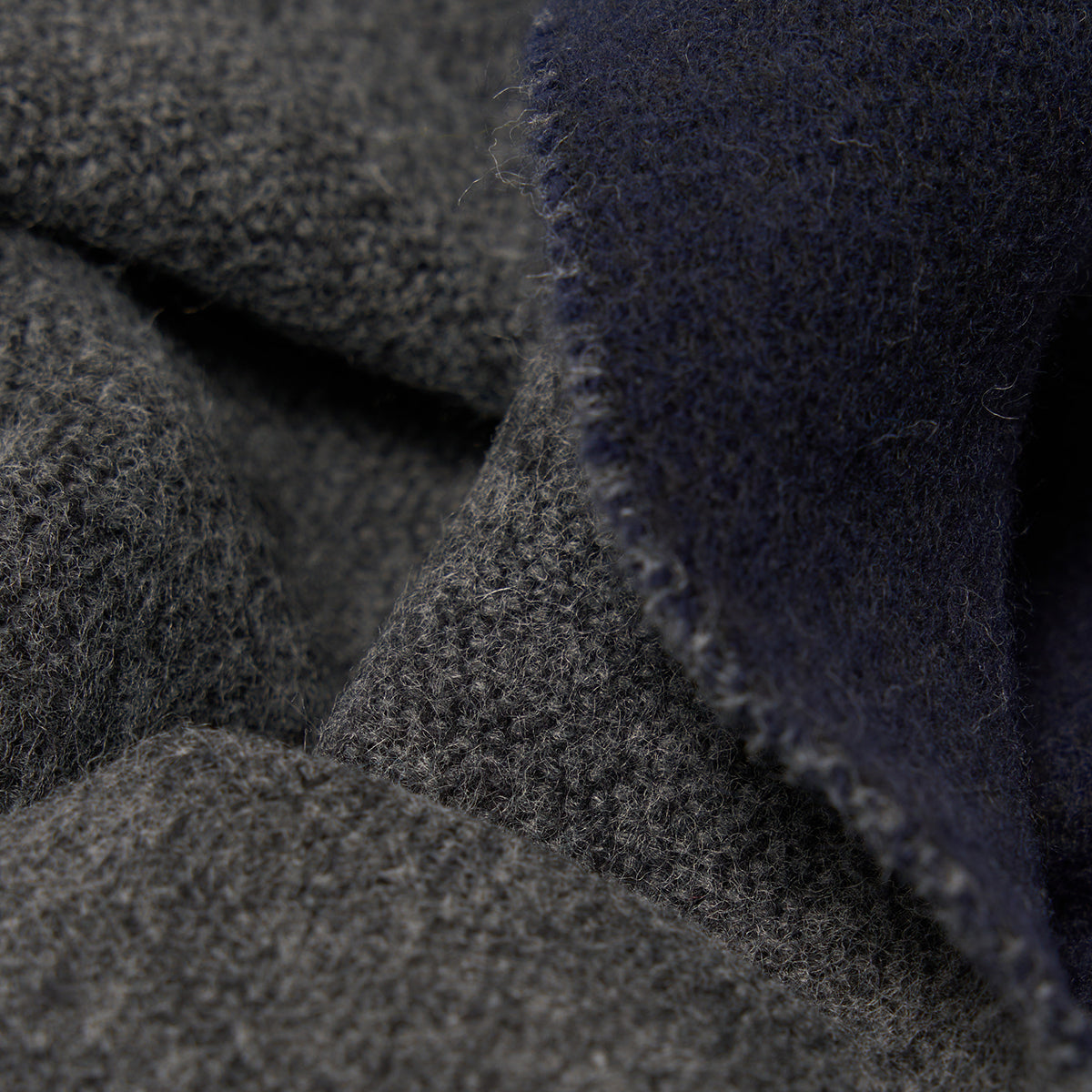 Double Sided Scarf - Navy/Mid Grey