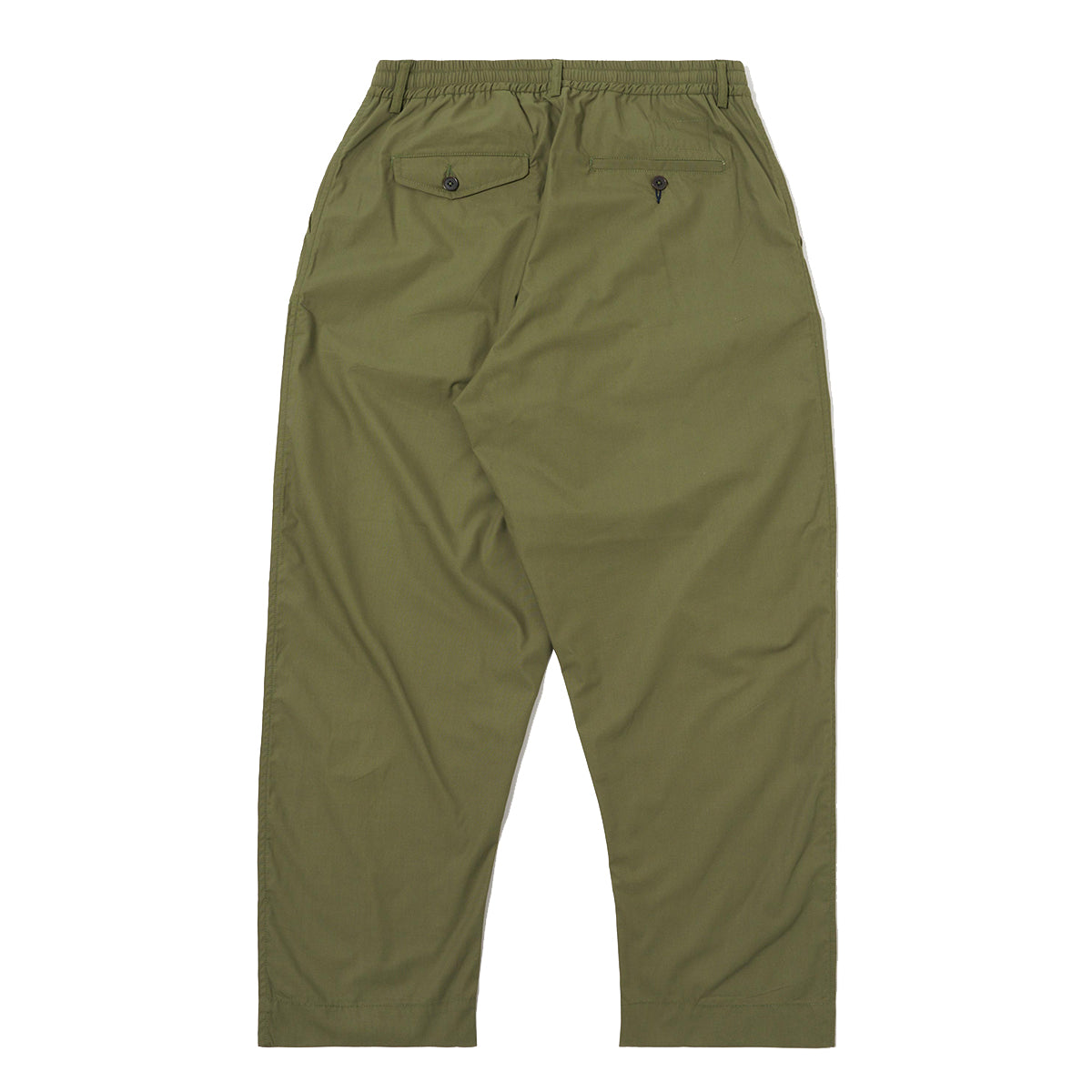 Pleated Track Pant - Olive Recycled Poly Tech