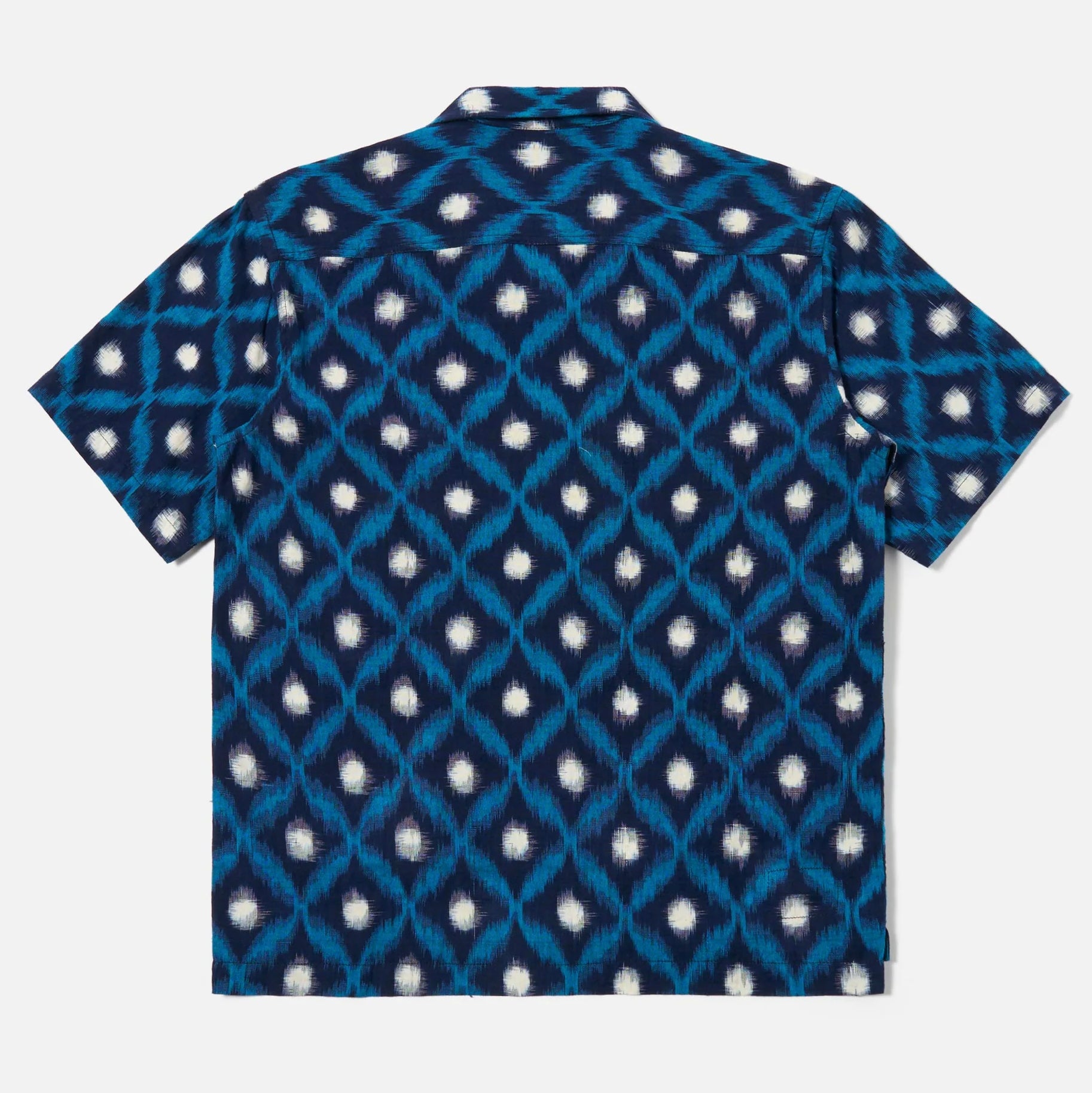 Deck Shirt - Indigo Diamond Ikat