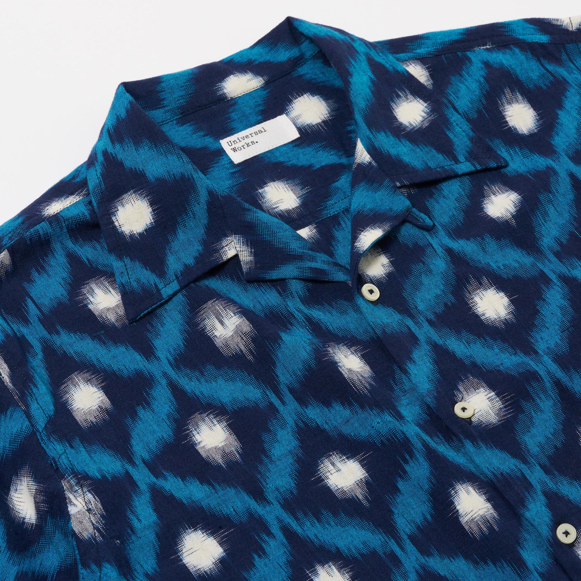 Deck Shirt - Indigo Diamond Ikat