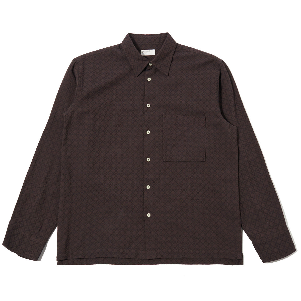 Lucky Shirt - Brown Diamond Dobby