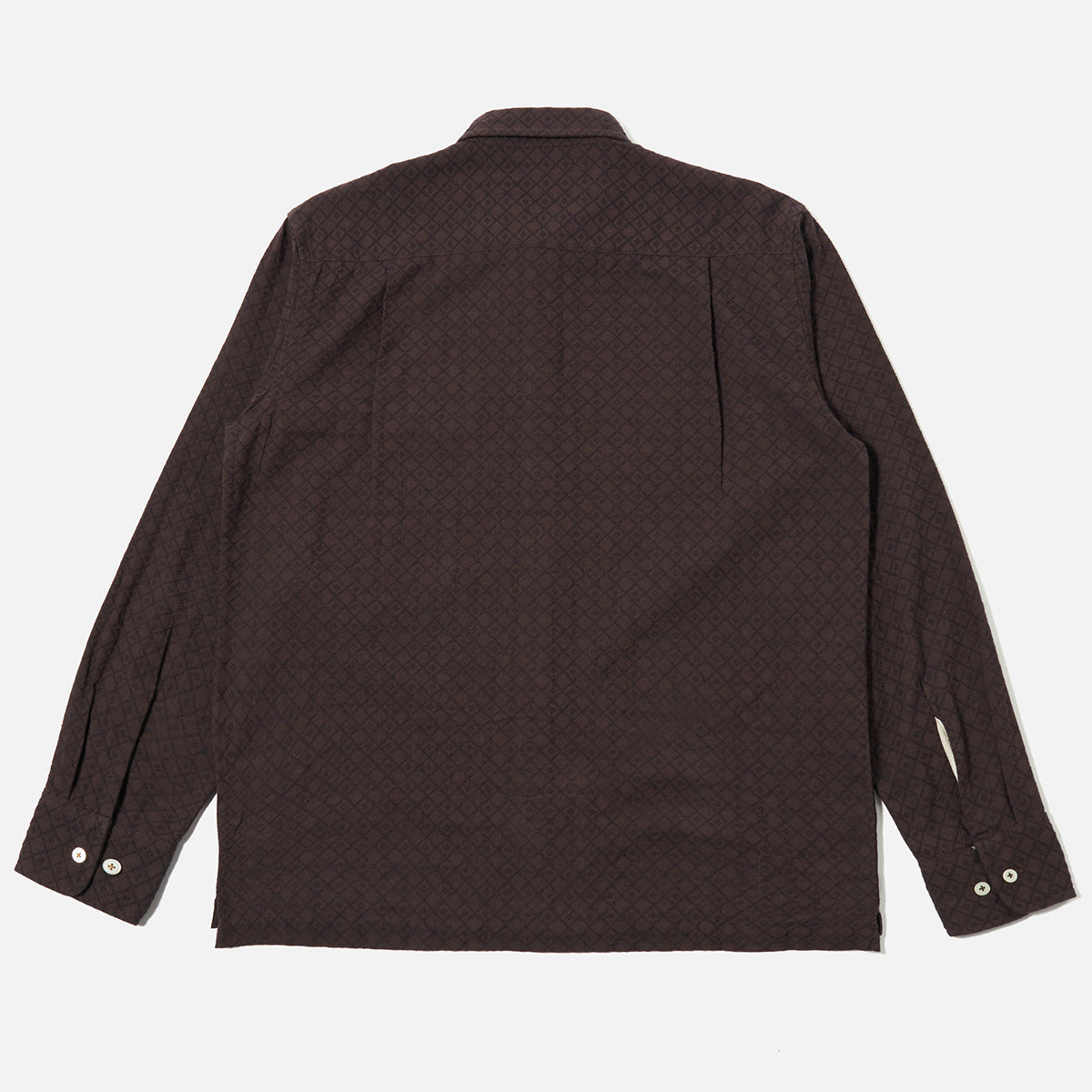 Lucky Shirt - Brown Diamond Dobby