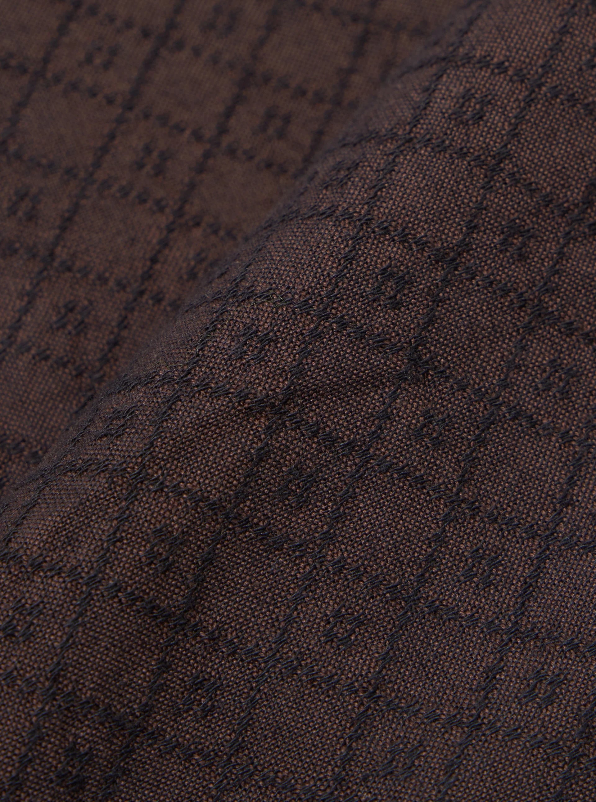 Lucky Shirt - Brown Diamond Dobby