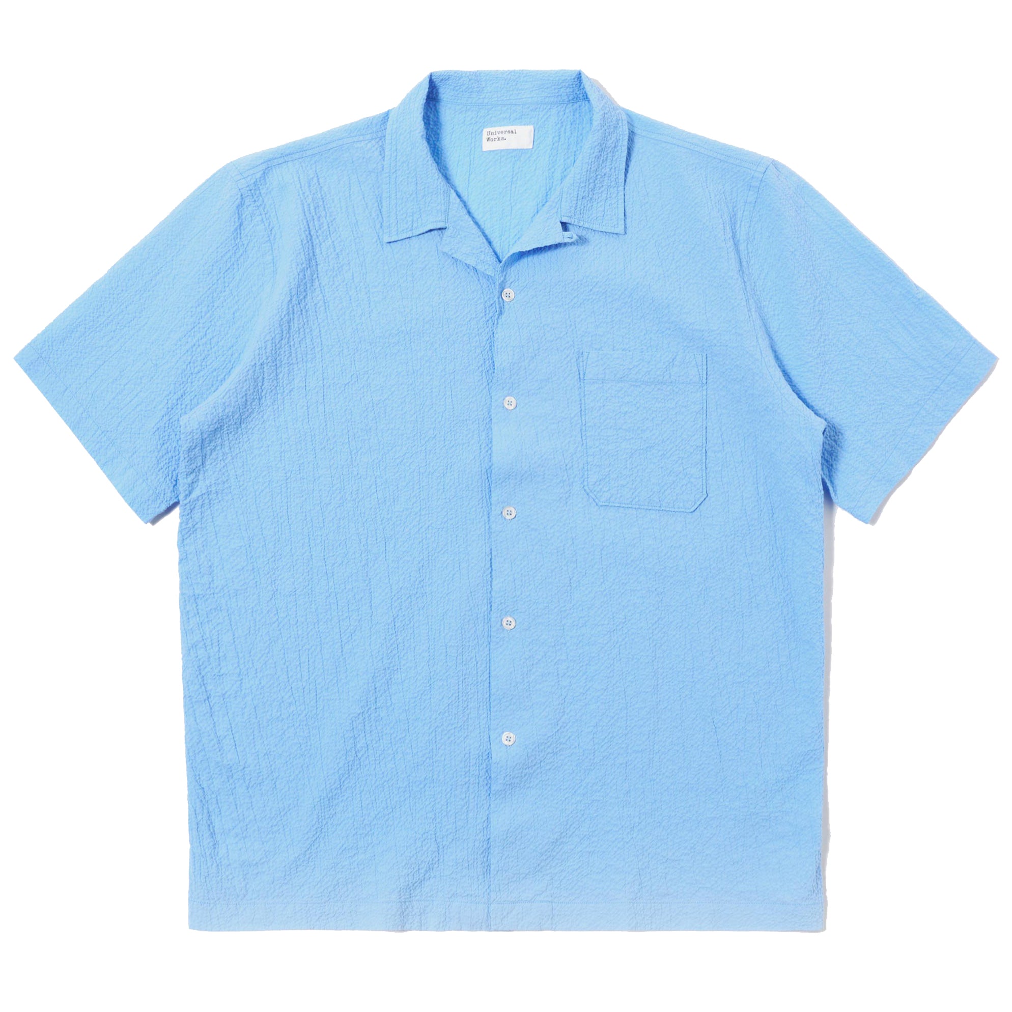 Road Shirt - Sky Blue Seersucker