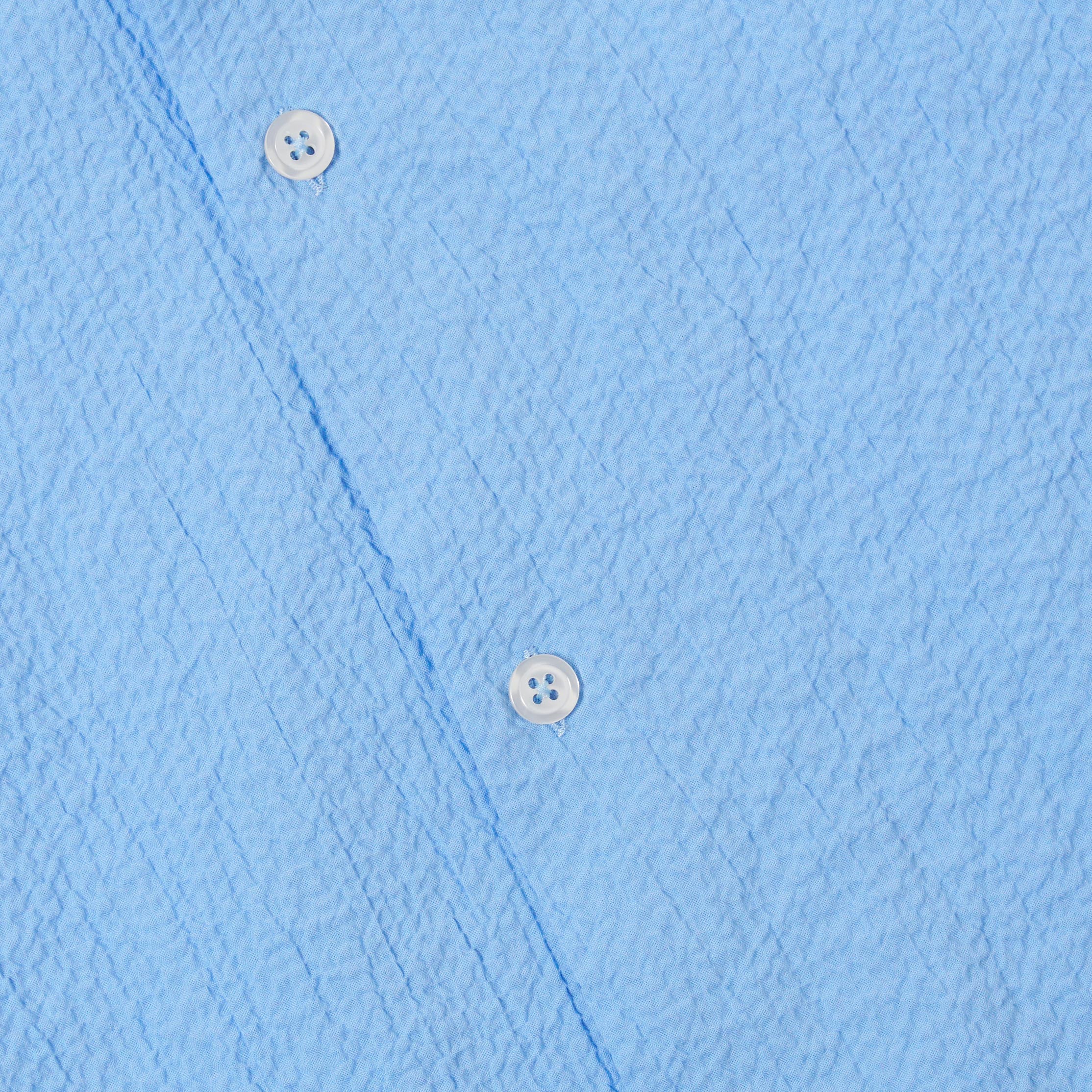 Road Shirt - Sky Blue Seersucker