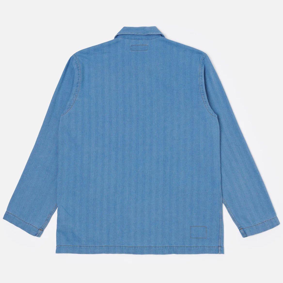 Bakers Overshirt - Washed Indigo Herringbone Rec