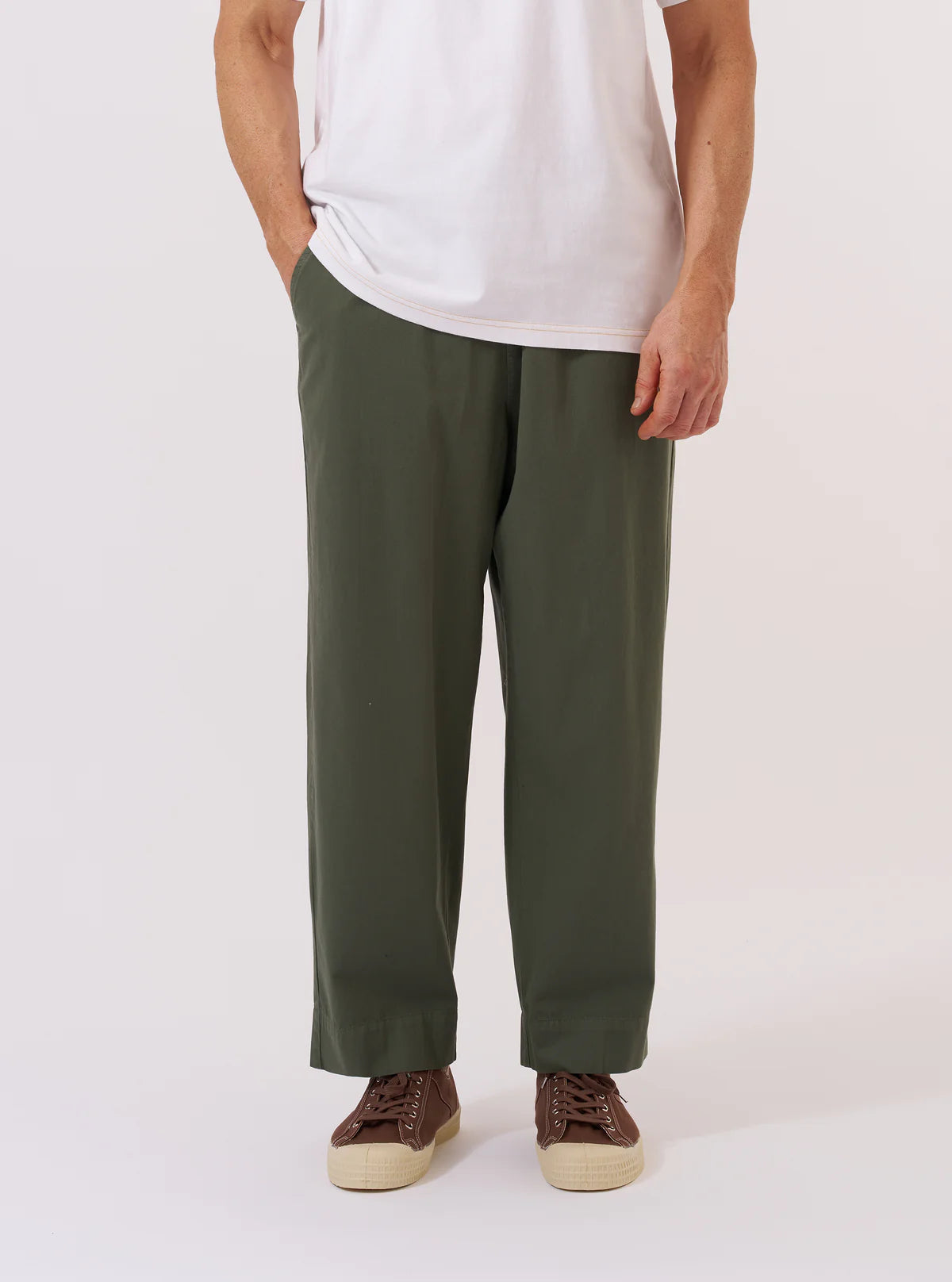 Judo Pant - Olive Kelly Cotton