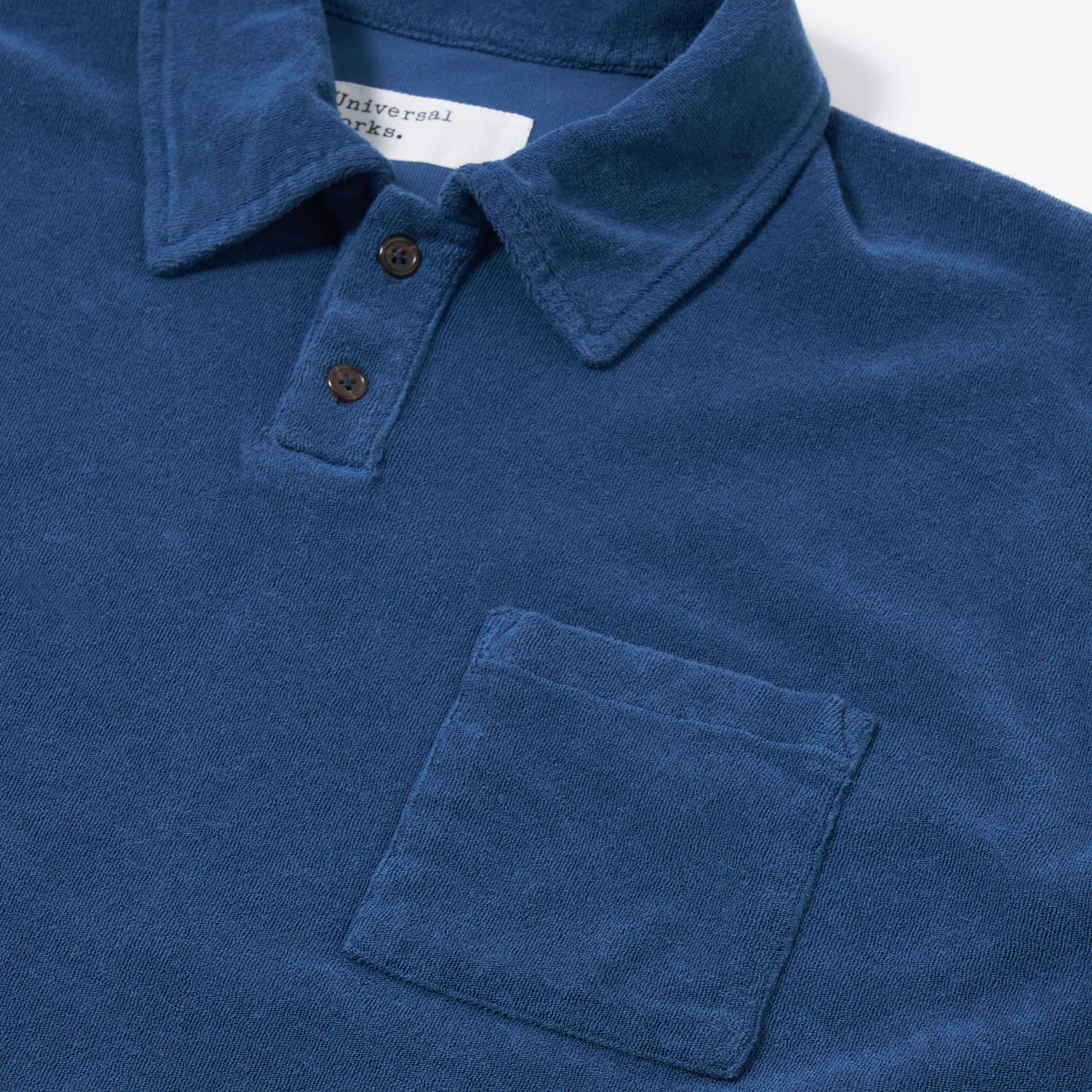 Newlyn Polo - Navy Lightweight Terry