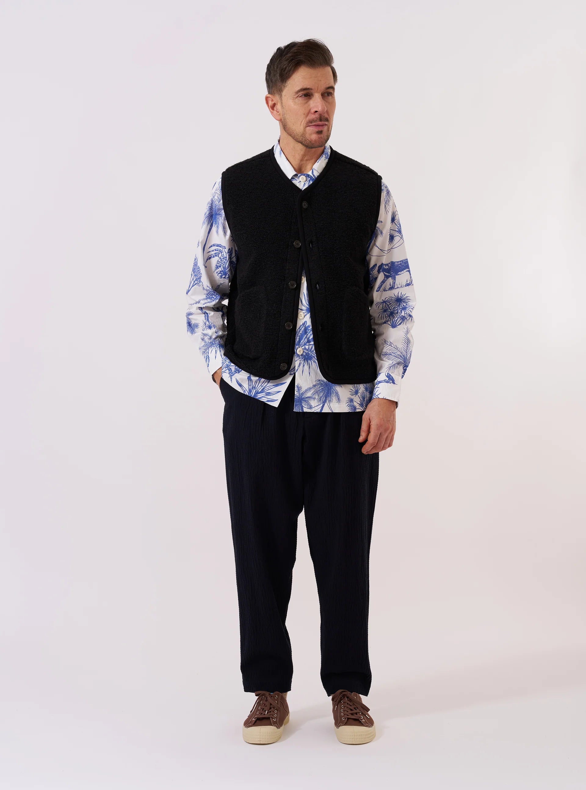 Lancaster Gilet - Black Alvar Fleece