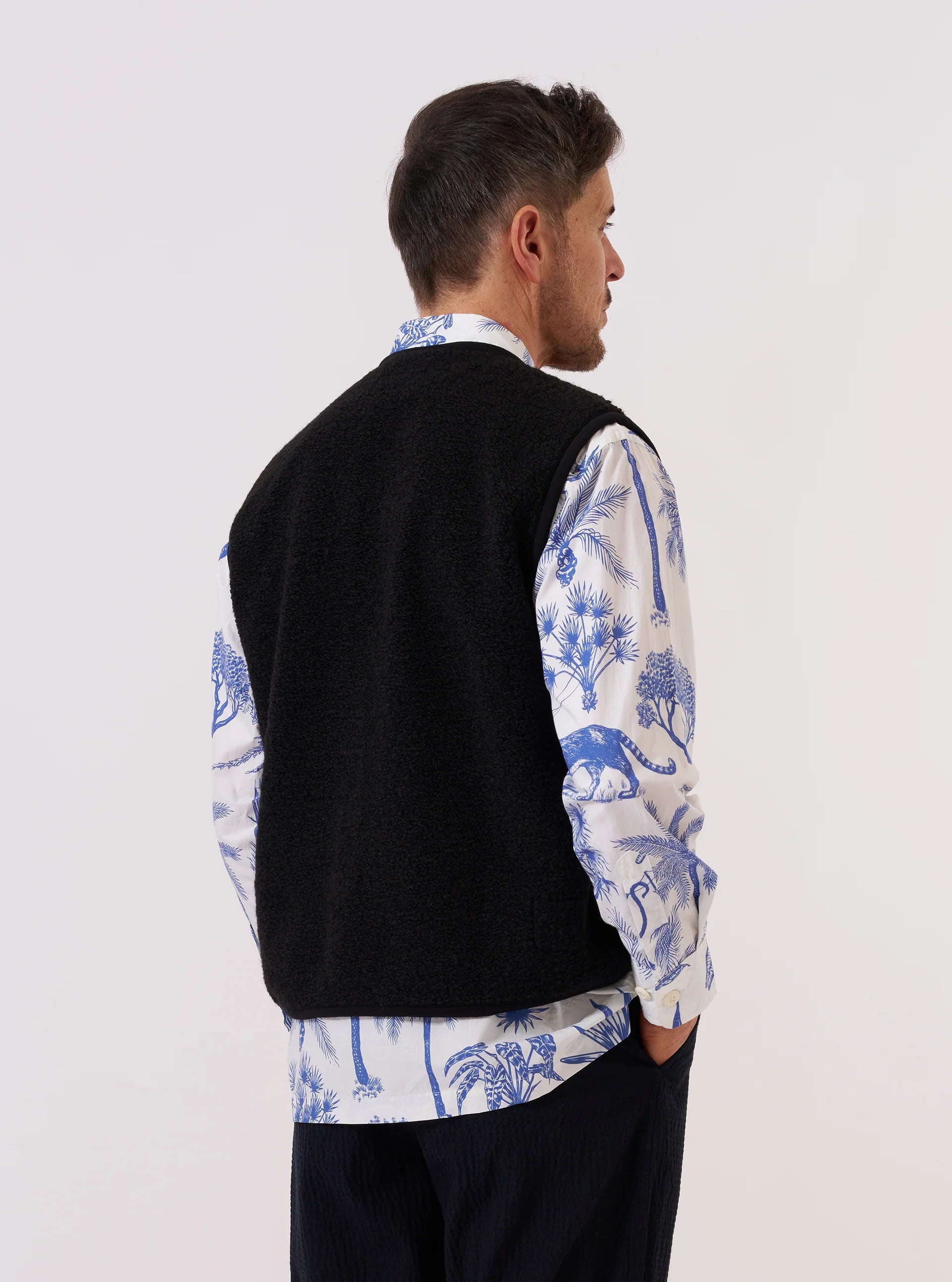 Lancaster Gilet - Black Alvar Fleece