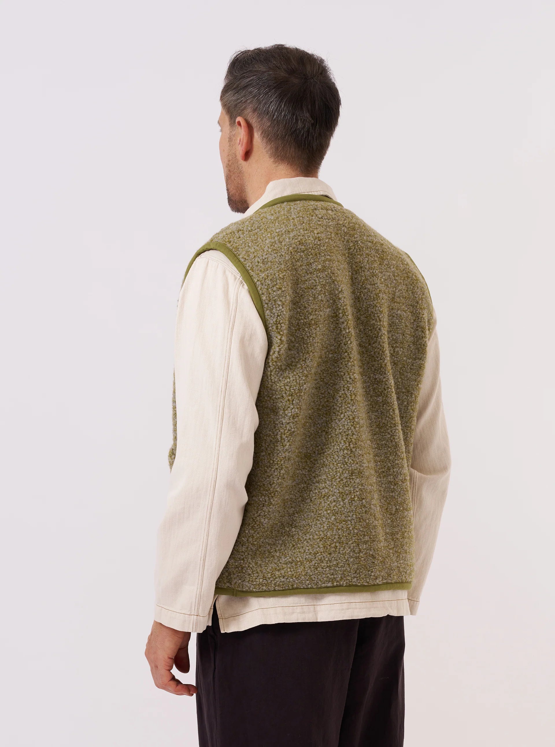 Lancaster Gilet - Light Olive Alvar Fleece