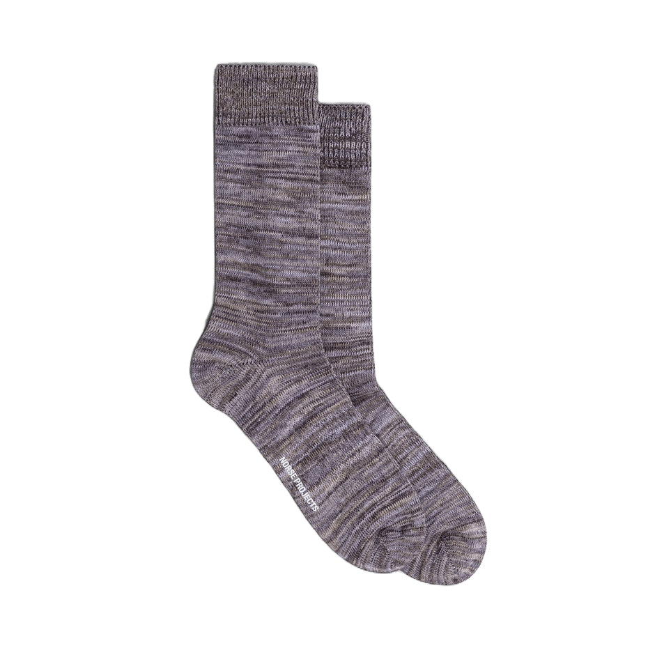 Bjarki Cotton Twist Socks - Crocus purple