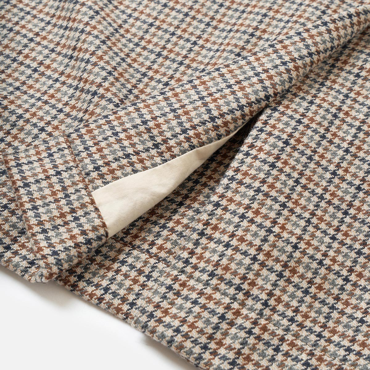 Stan Coat - Taupe Lester Dogtooth