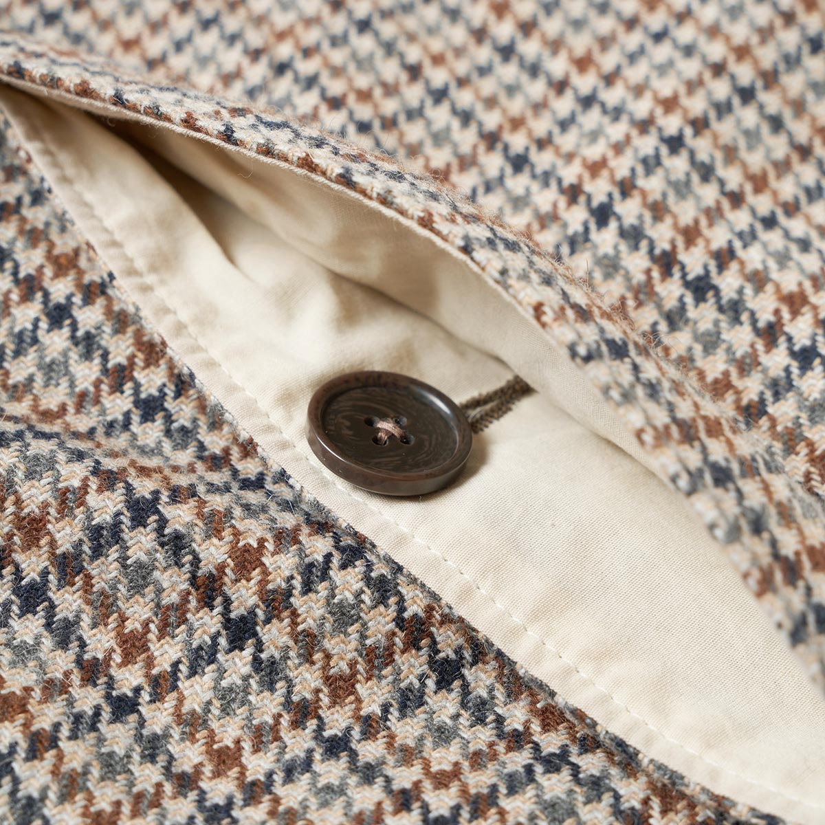 Stan Coat - Taupe Lester Dogtooth
