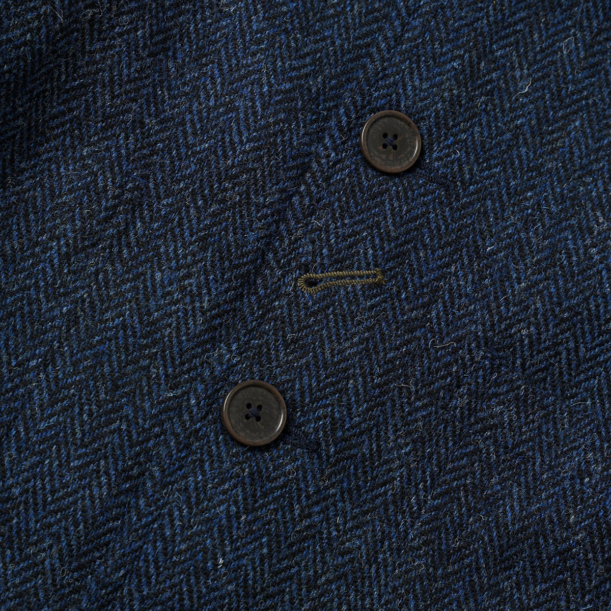 OG Bakers Jacket - Blue/Black Harris Tweed