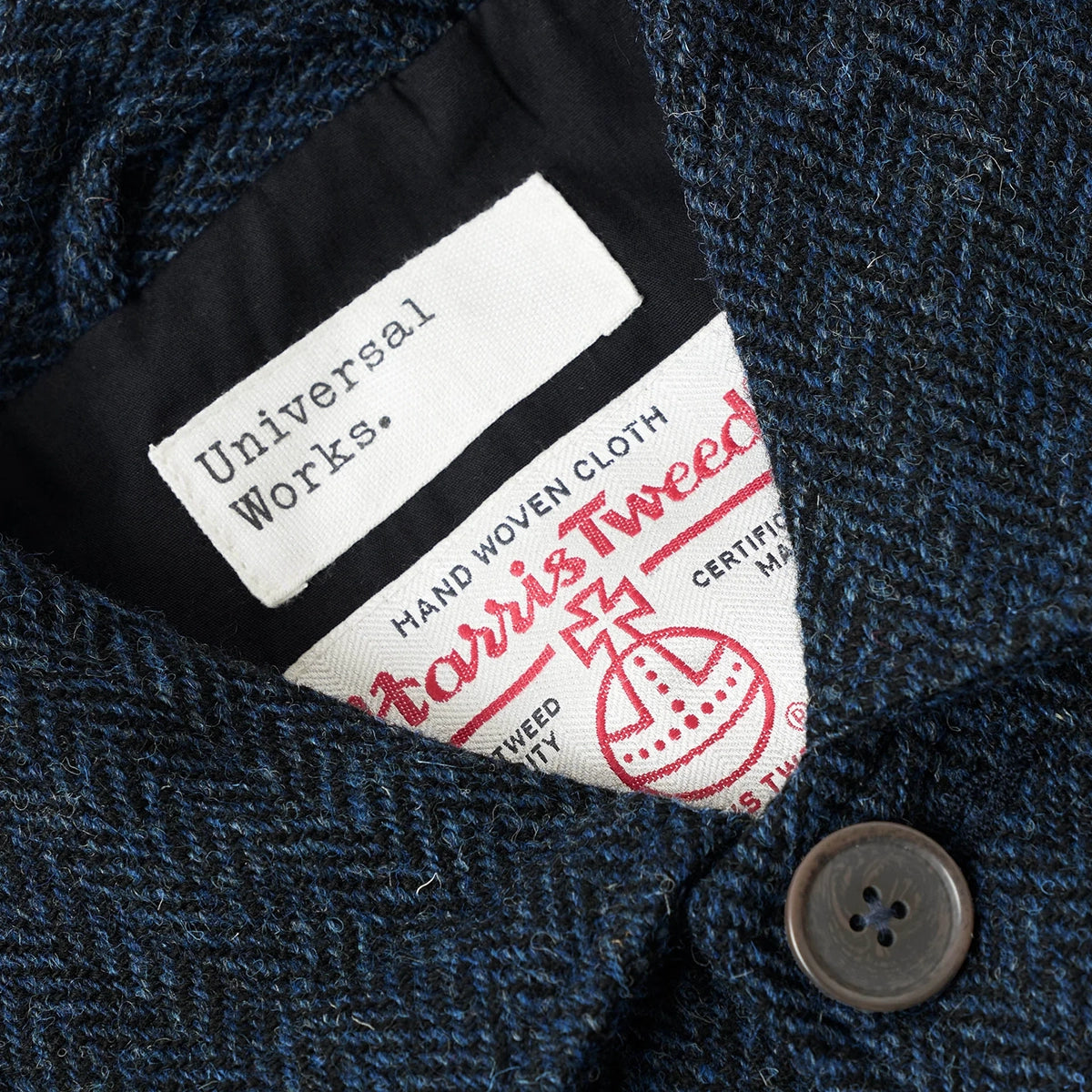 OG Bakers Jacket - Blue/Black Harris Tweed