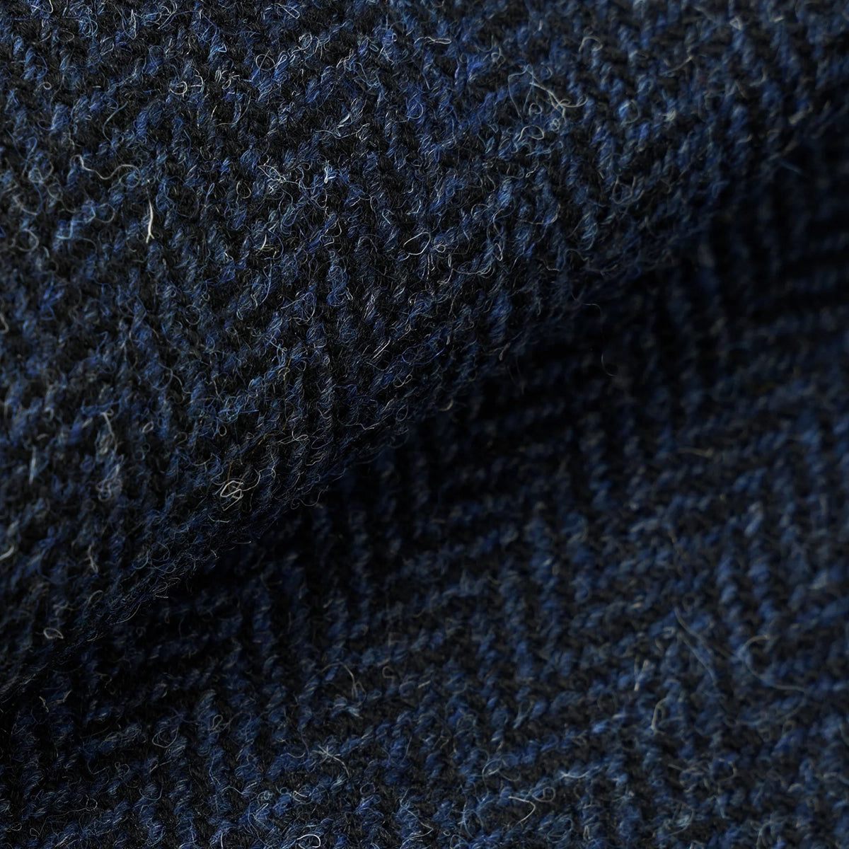 OG Bakers Jacket - Blue/Black Harris Tweed