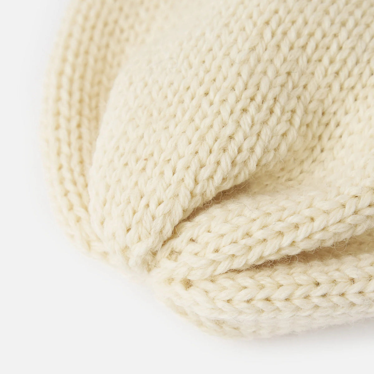 Short Watch Cap - Ecru British Wool