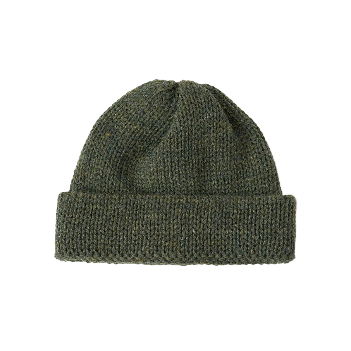 Short Watch Cap - Olive British Wool