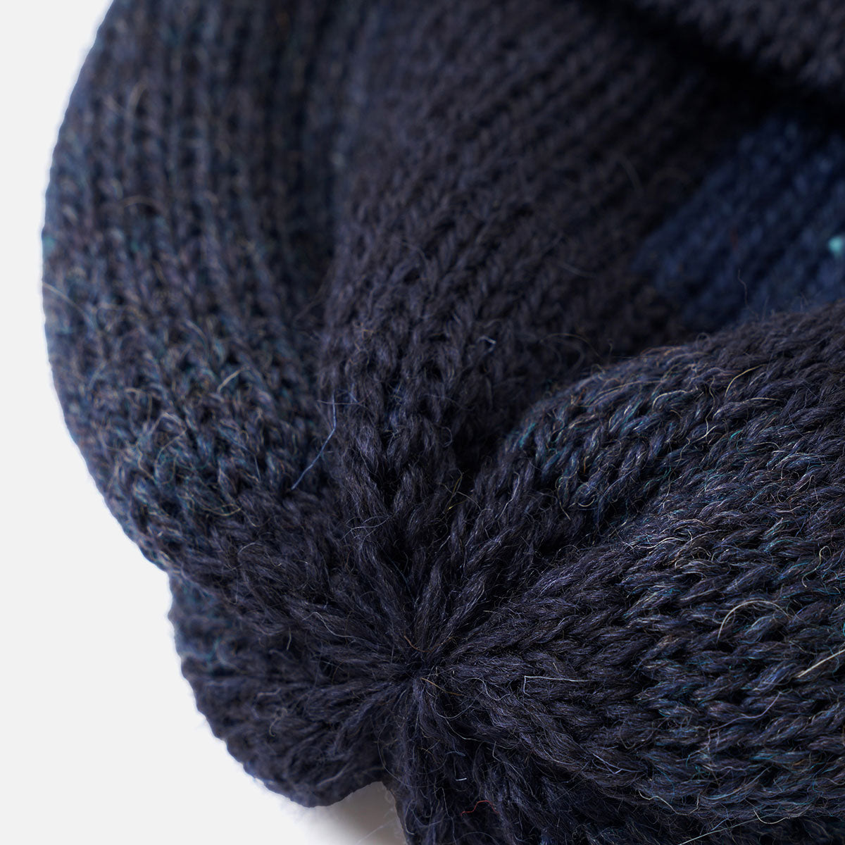 Short Watch Cap - Tonal Navy British Wool
