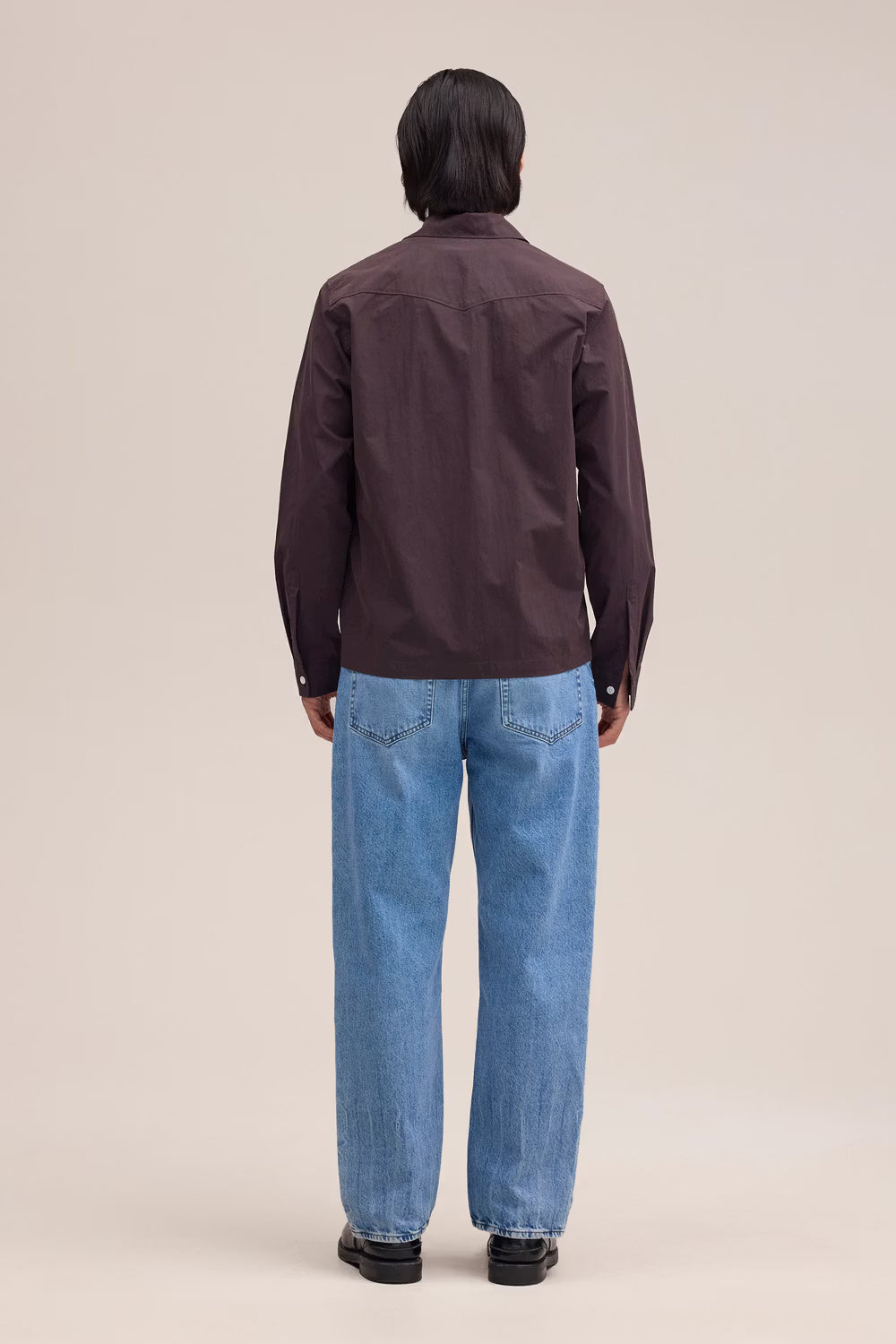 Virgil Hybrid Zip Light Jacket - Deep Truffle