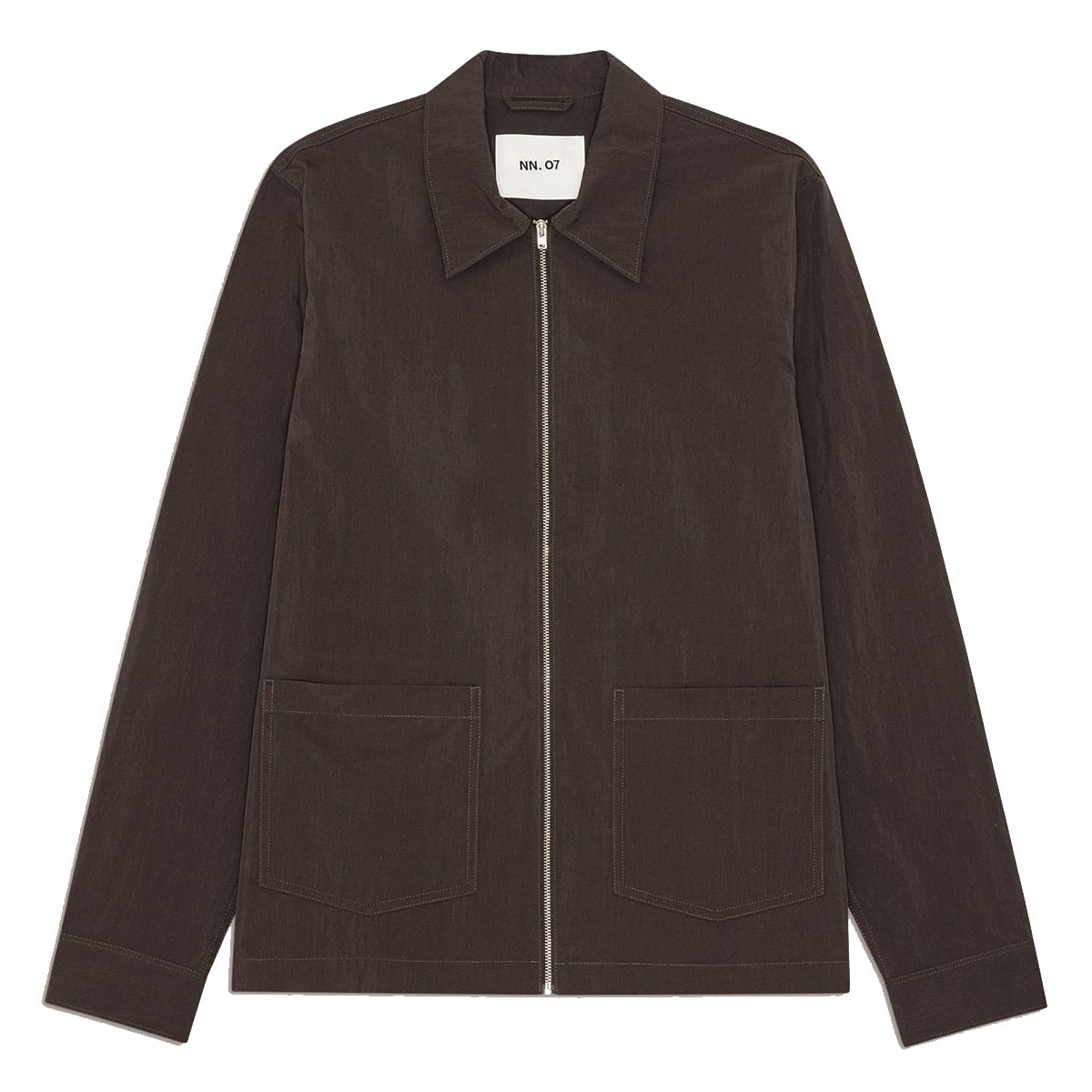 Virgil Hybrid Zip Light Jacket - Deep Truffle