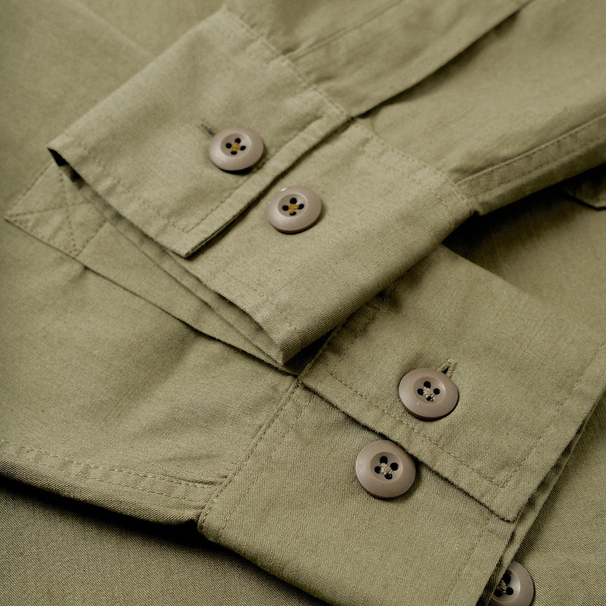 Fatigue Shirt - Olive Slub Shirting