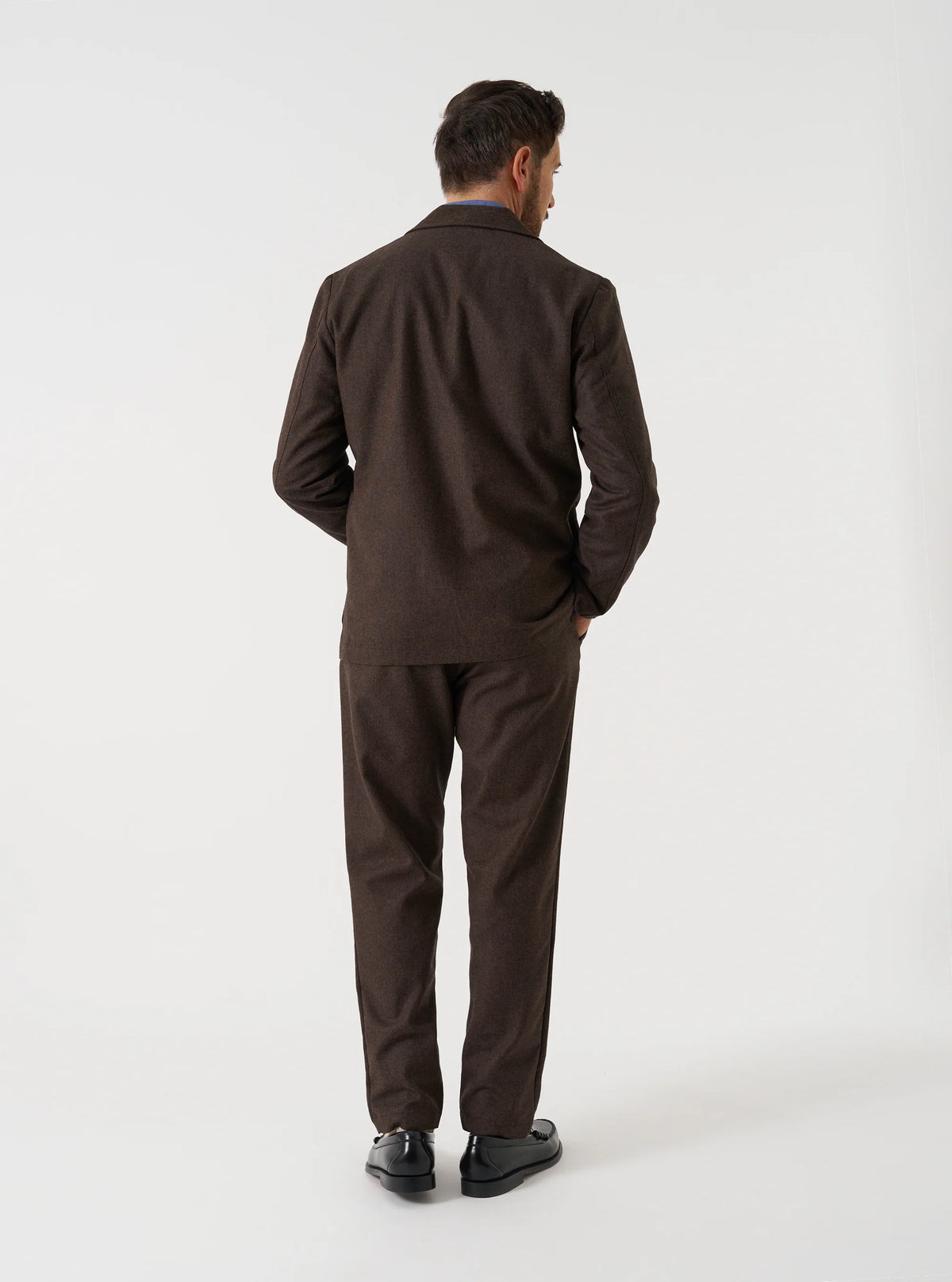 Military Chino - Brown Recycled Italian Tweed