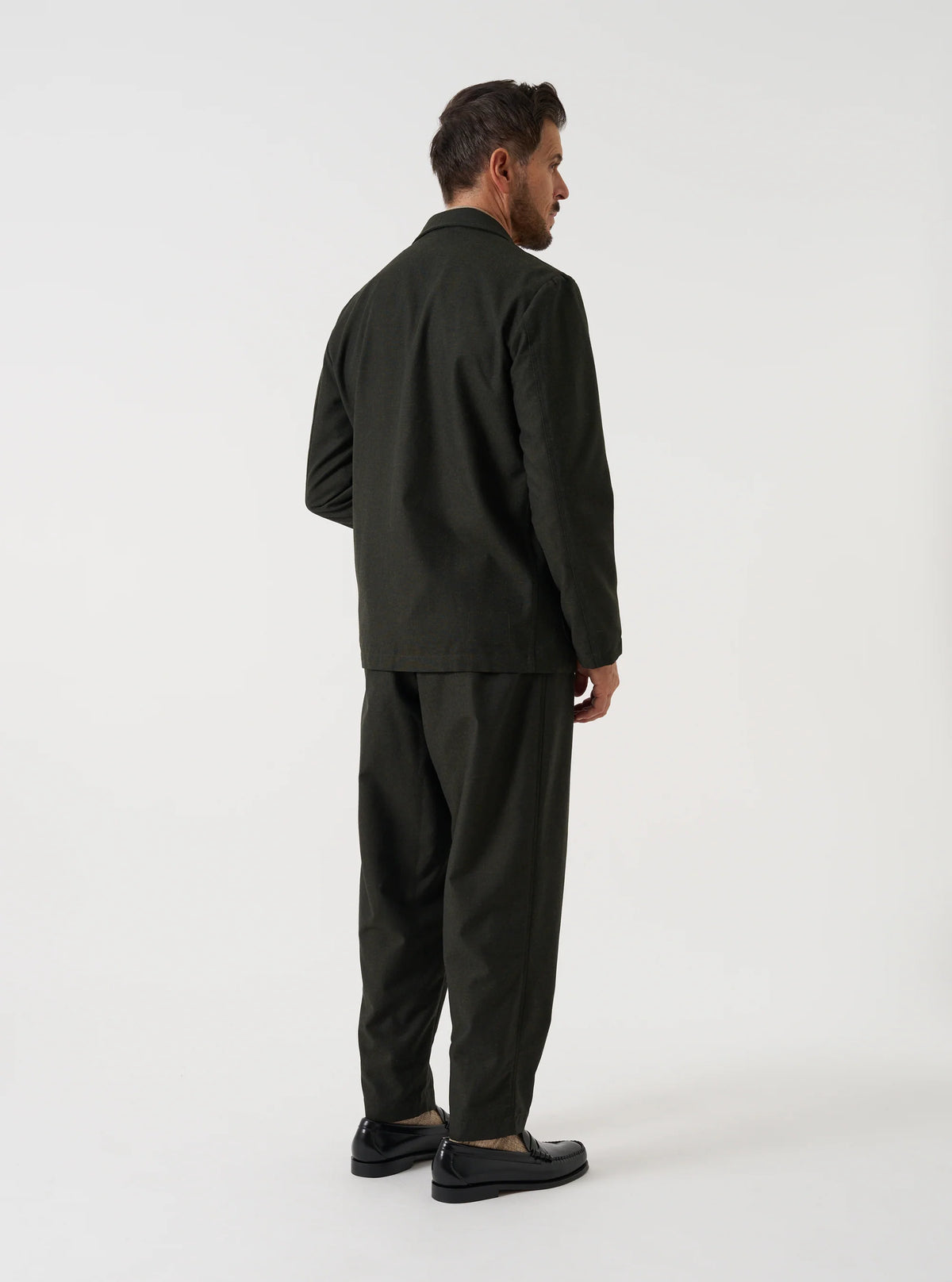 Military Chino - Olive Recycled Italian Tweed