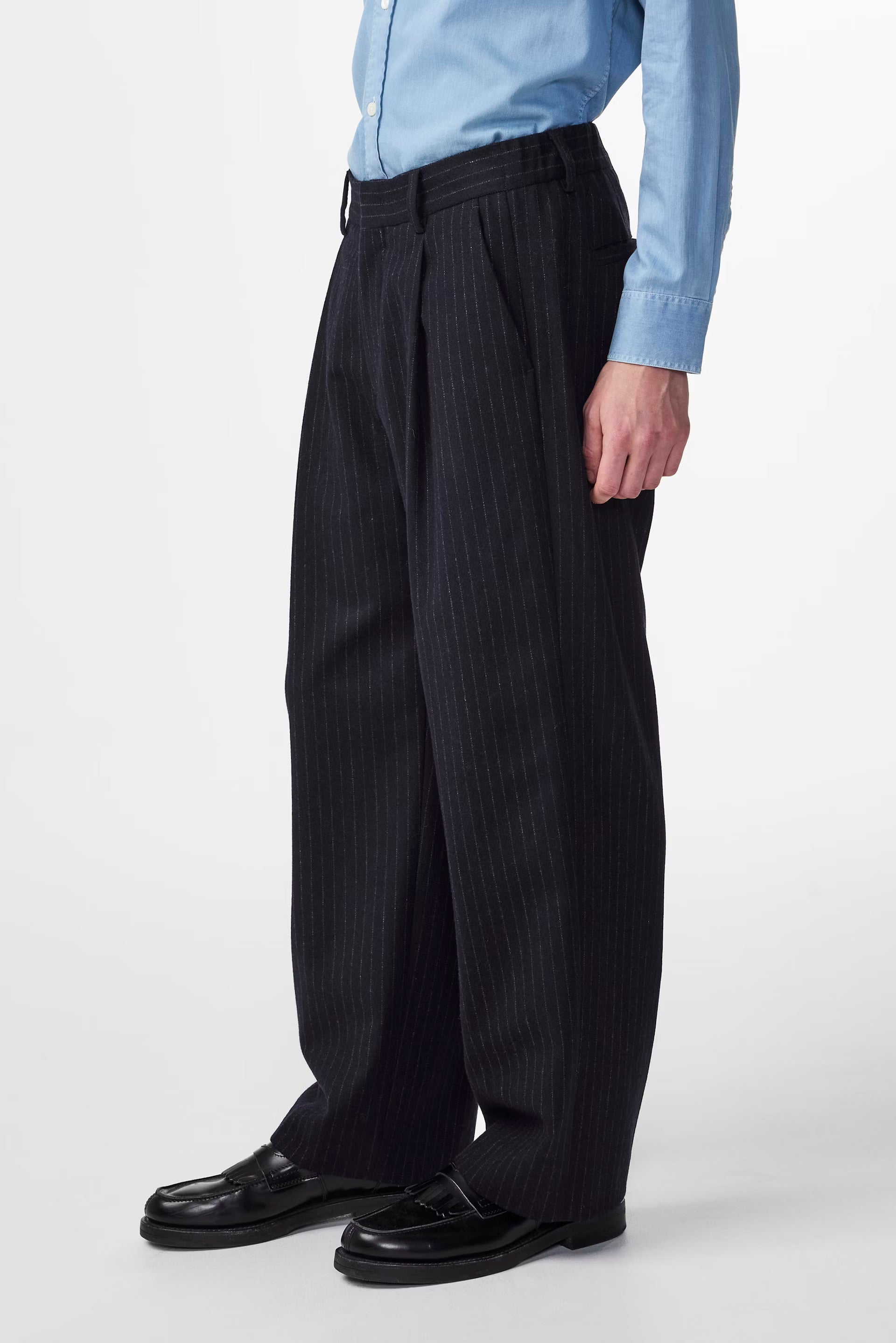 Kay Trousers - Navy Stripe
