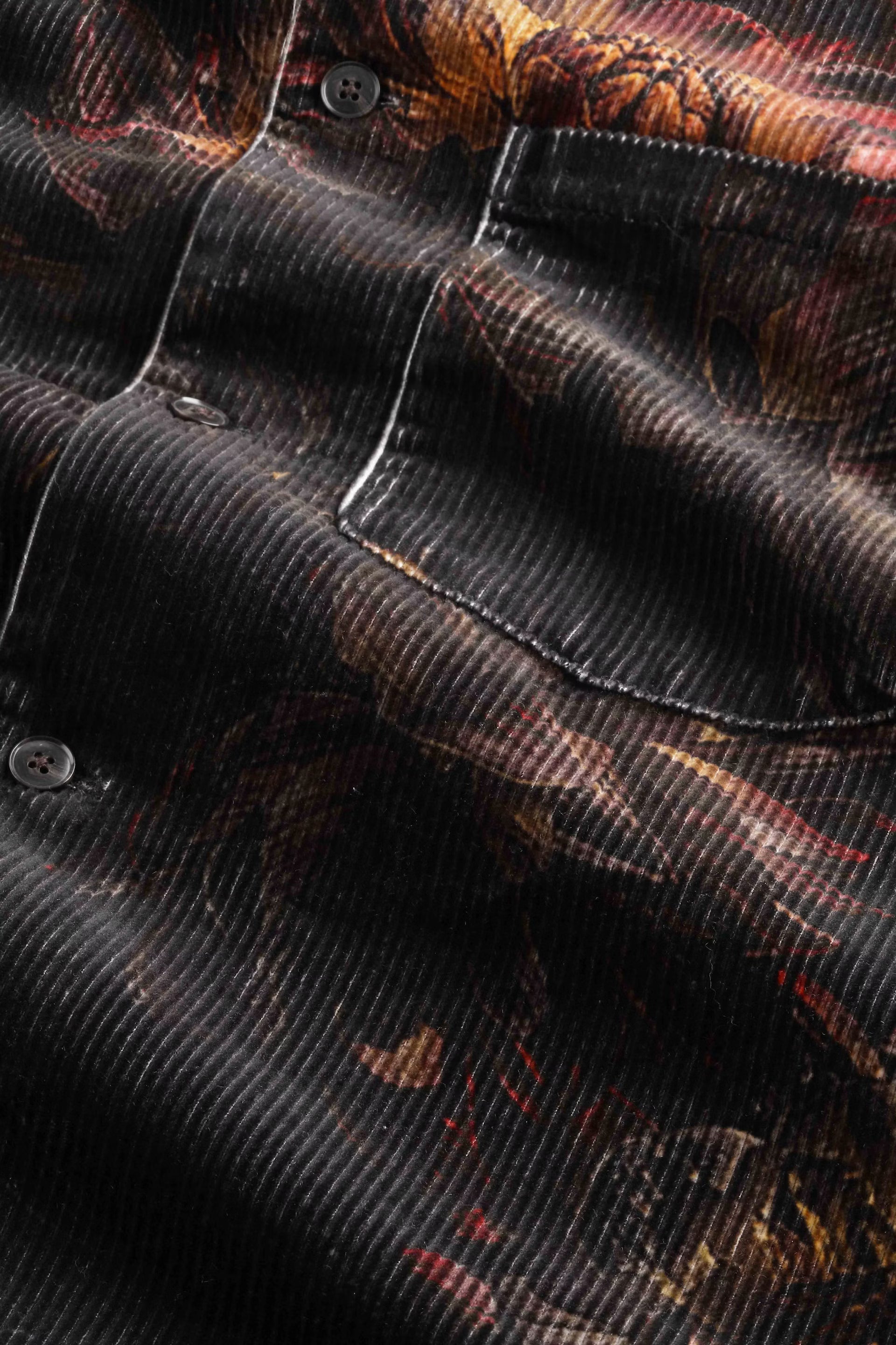 Blaze Cord Overshirt - Multi Colour Print