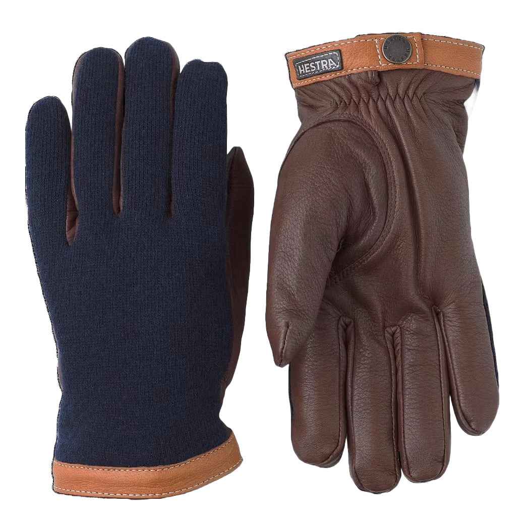 Deerskin Wool Tricot - Chocolate/Navy