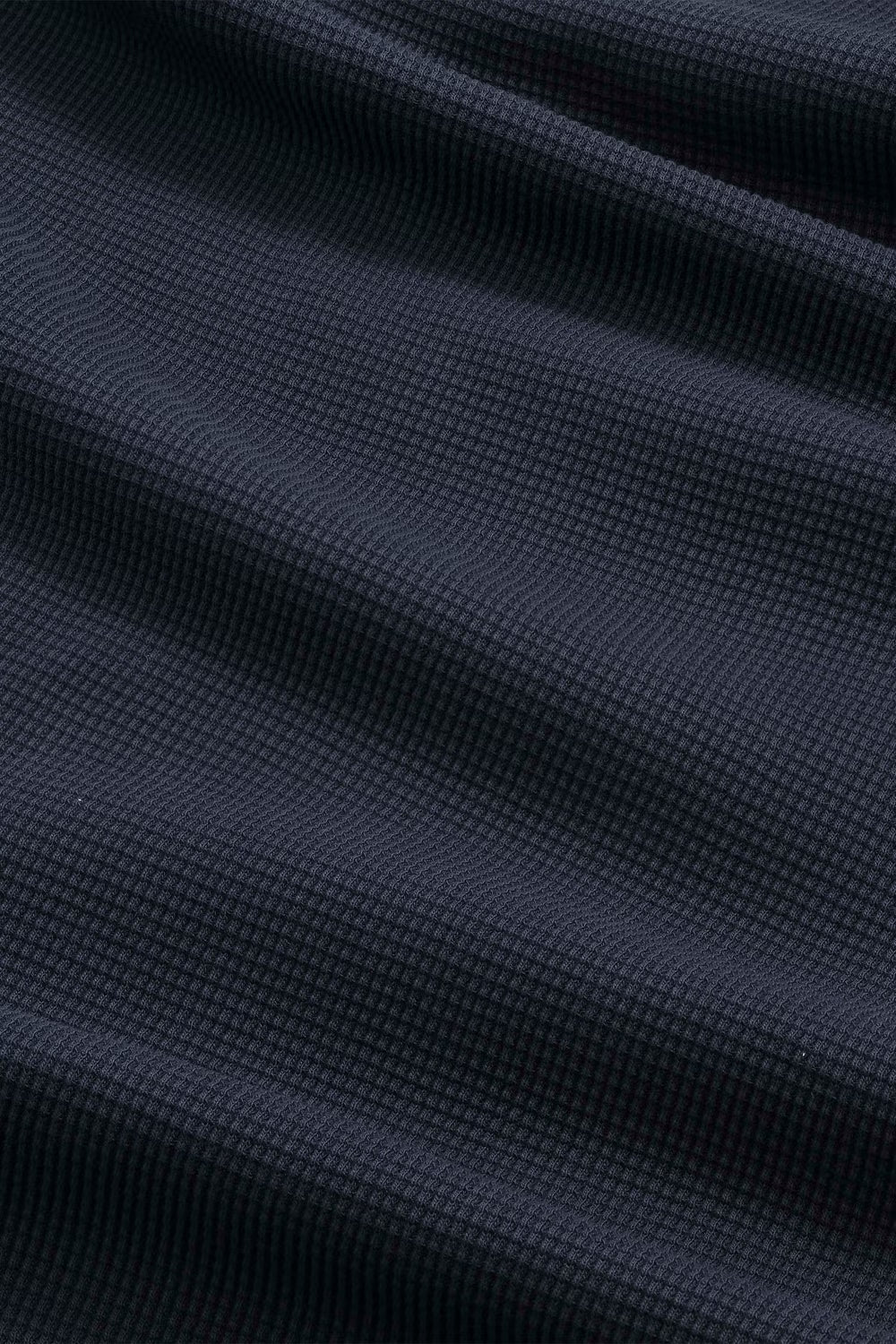 Jett Waffle Knit Tee - Navy Blue