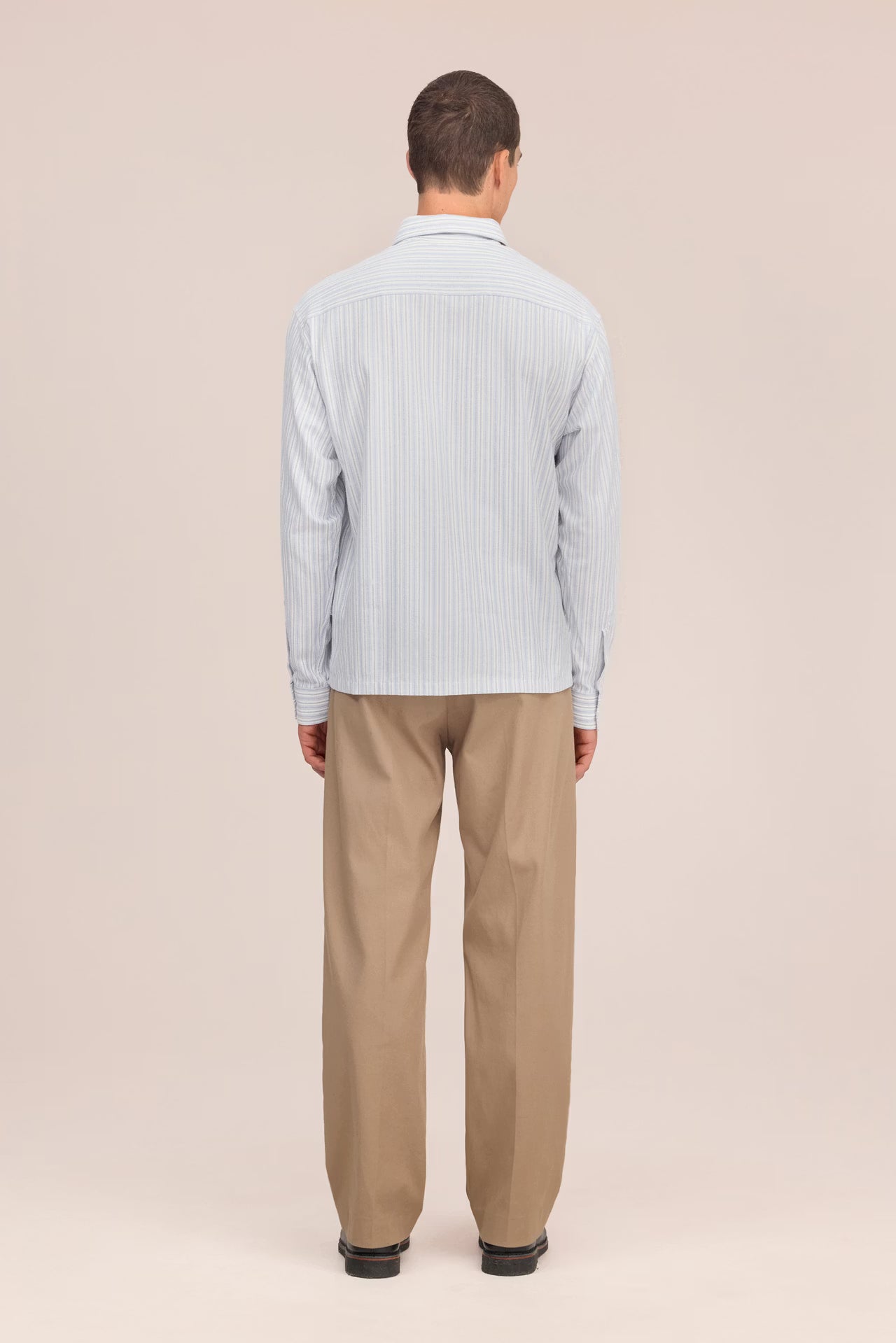 Deon Shirt - Blue Stripe Flannel