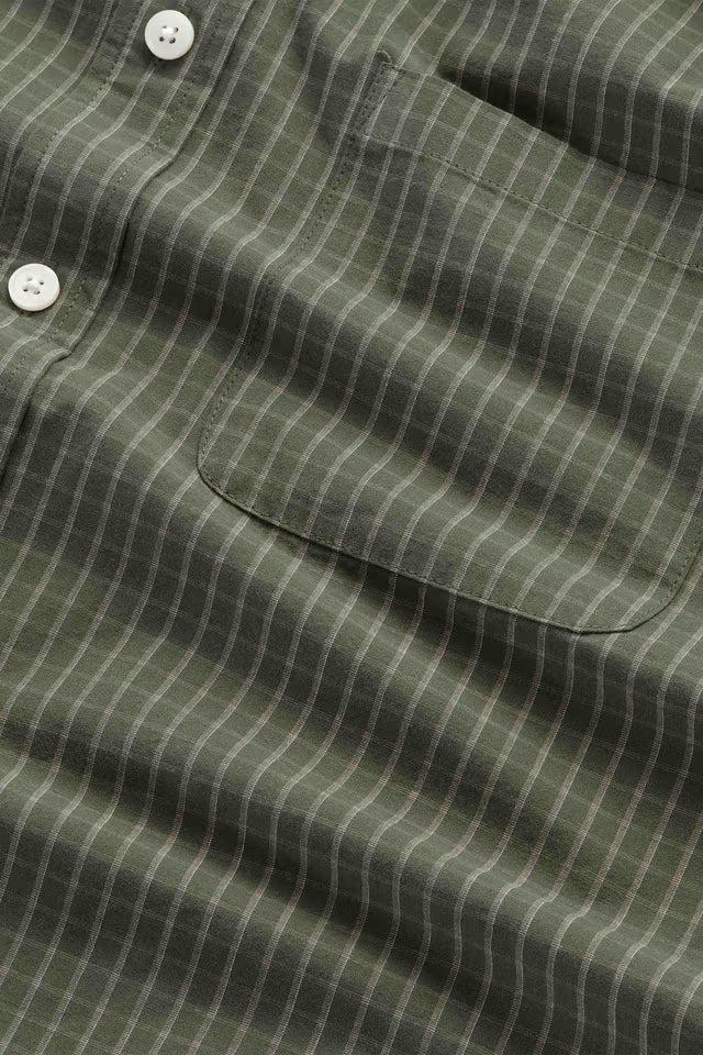 Deon Checkered Shirt - Green Check