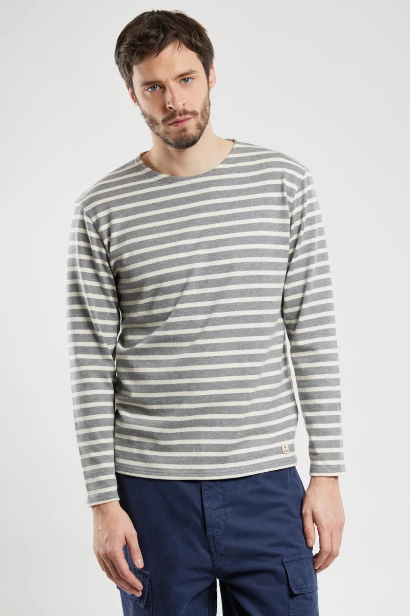 Breton LS Heavyweight T-Shirt - Misty Grey/Nature