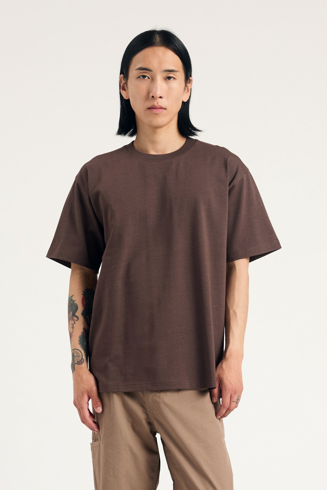Norse Standard Heavy Loose T-Shirt - Seal Brown
