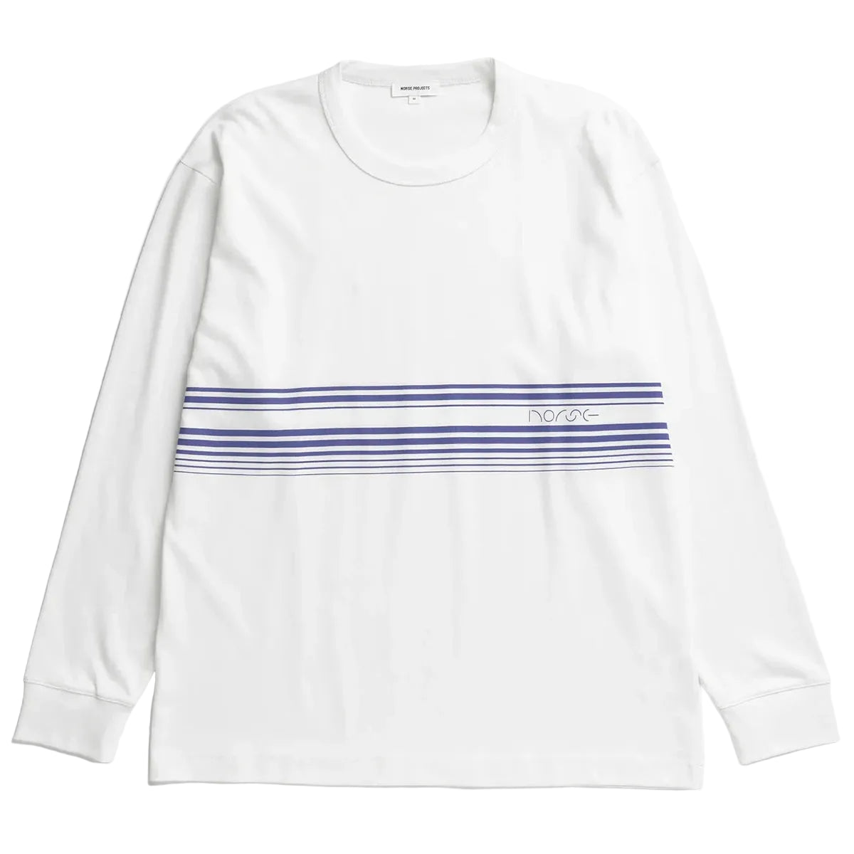Loften Nautical Stripe Print Heavy LS T-Shirt - White