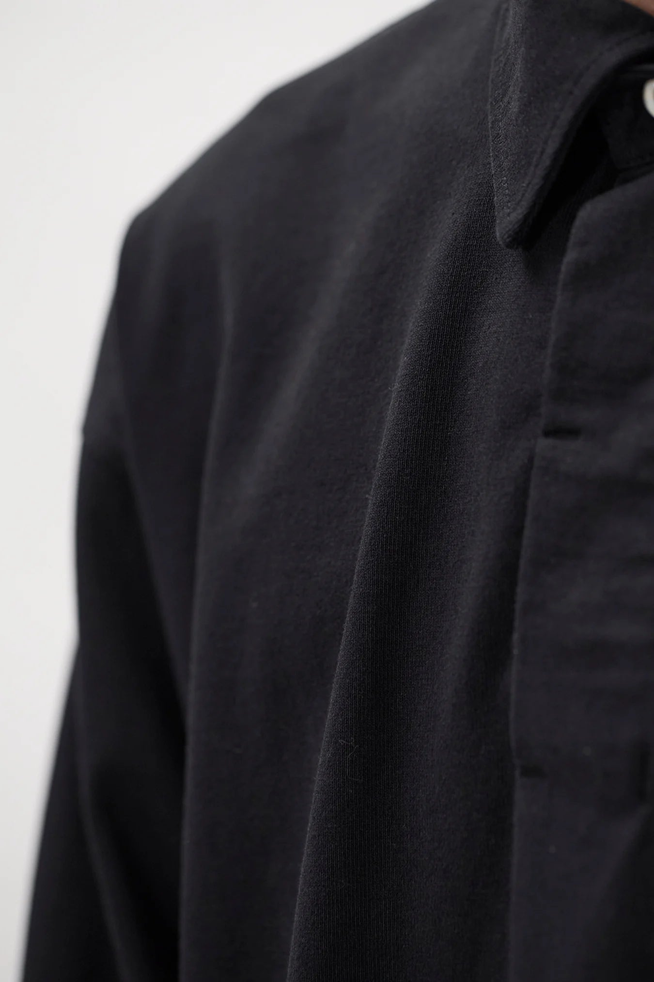 Isefjord Compact Cotton Polo - Black