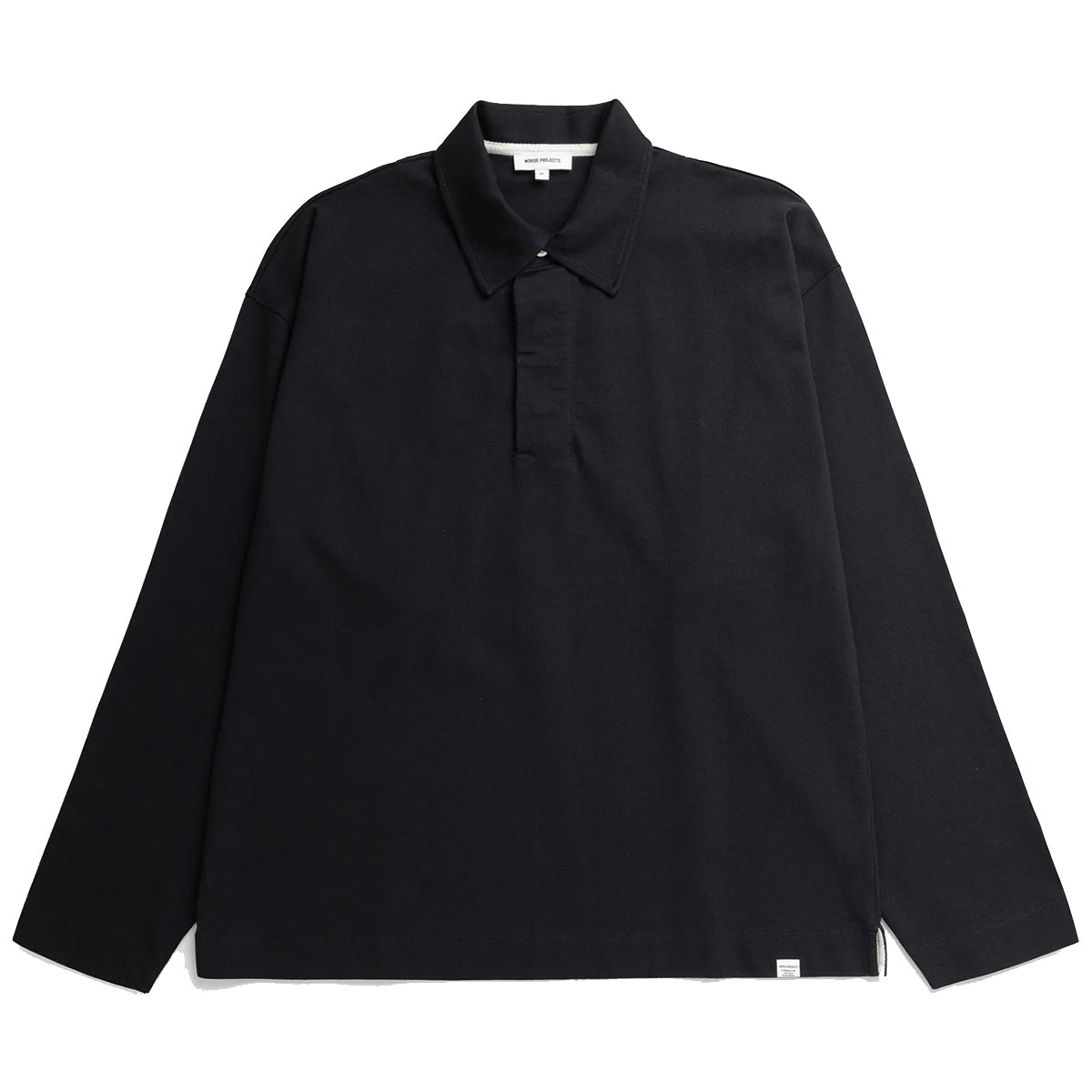 Isefjord Compact Cotton Polo - Black