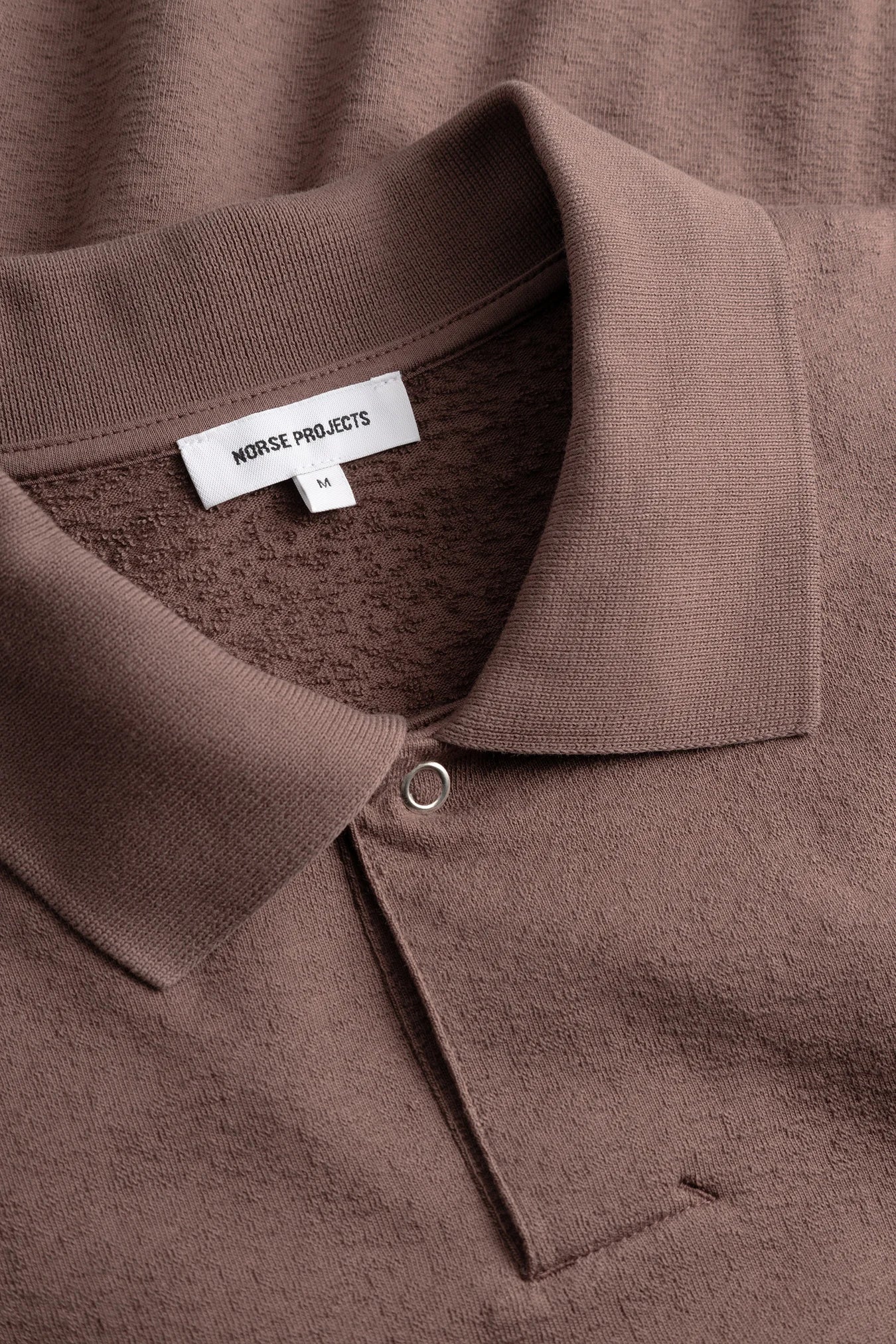 Sylane Relaxed Light Pile Jersey Polo - Peppercorn