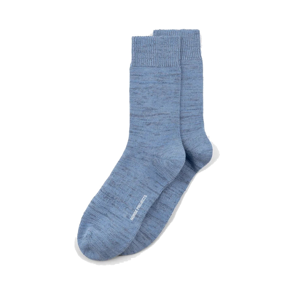 Bykle Heavy Cotton Twist Sock - Bel Air Blue