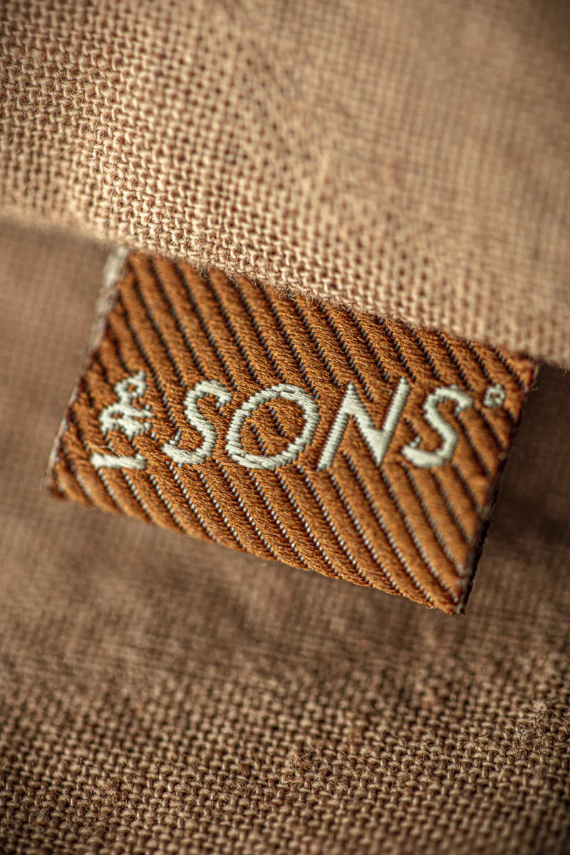 Luca Embriodered Shirt - Tan Linen Blend