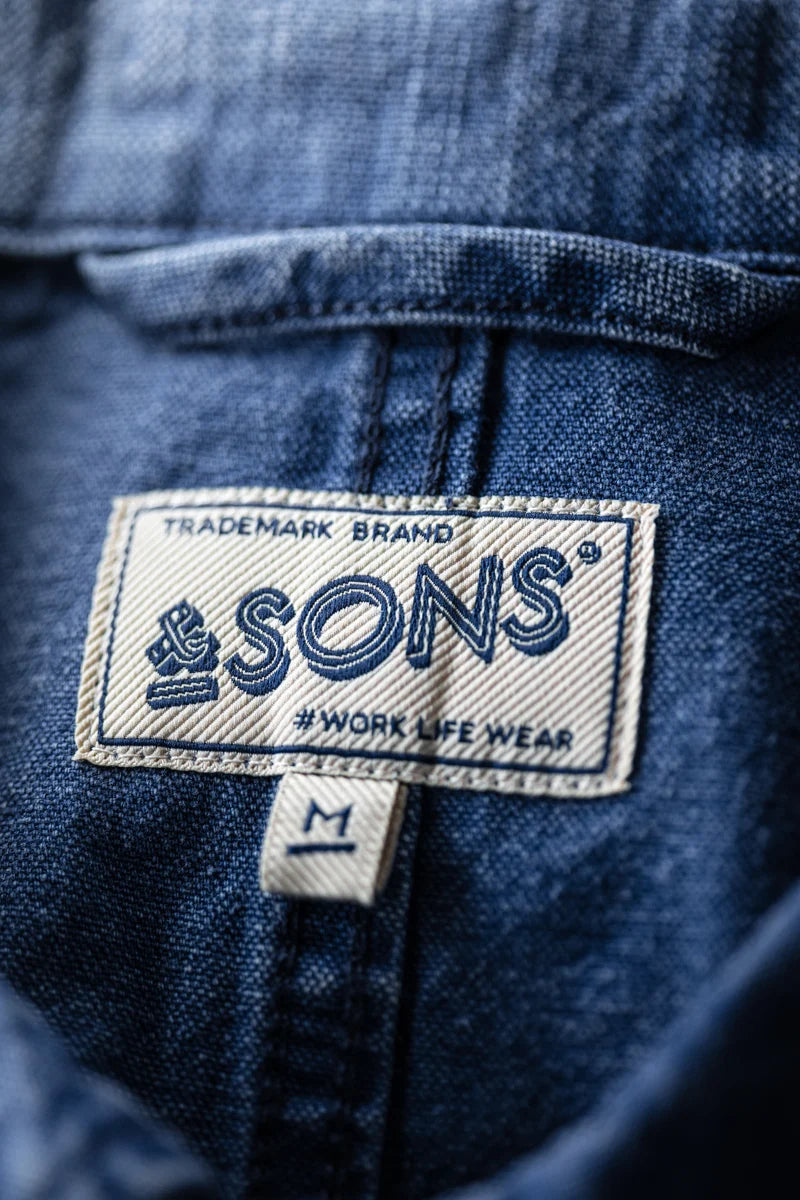 Artisan Workwear Chore Jacket - Indigo Blue