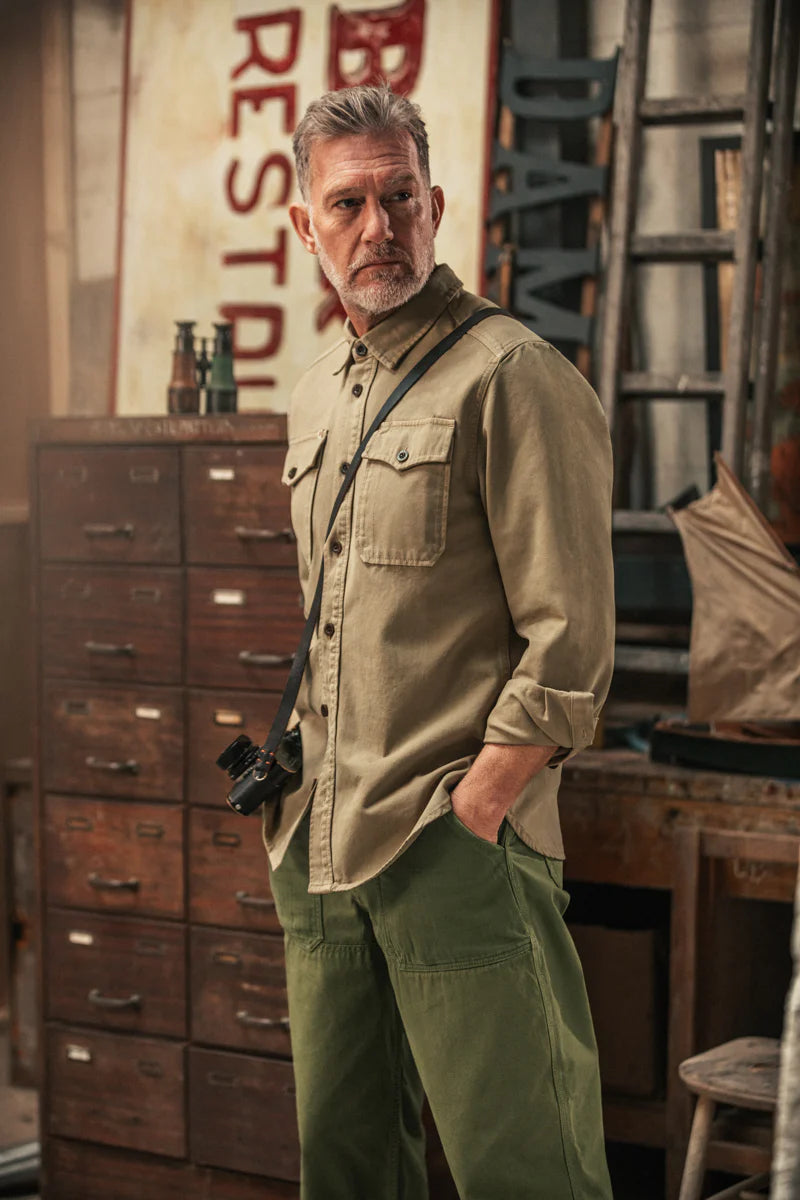 Livingstone Twill Shirt - Khaki