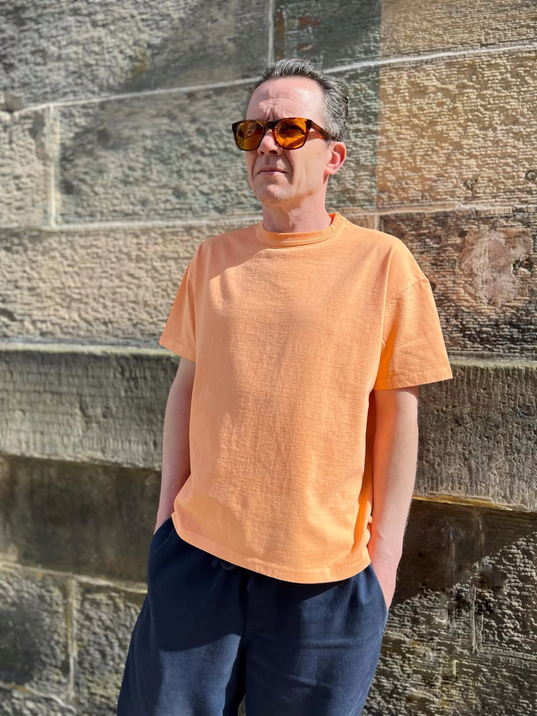 Pigment-Dyed G.O.A.T. T-Shirt - Orange