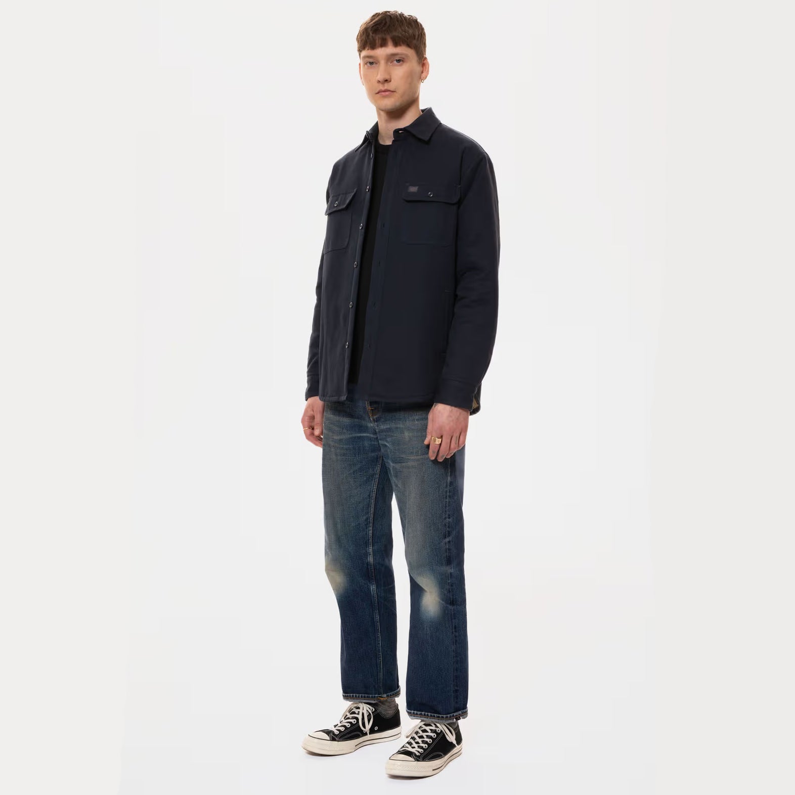 Glenn Padded Shirt - Navy