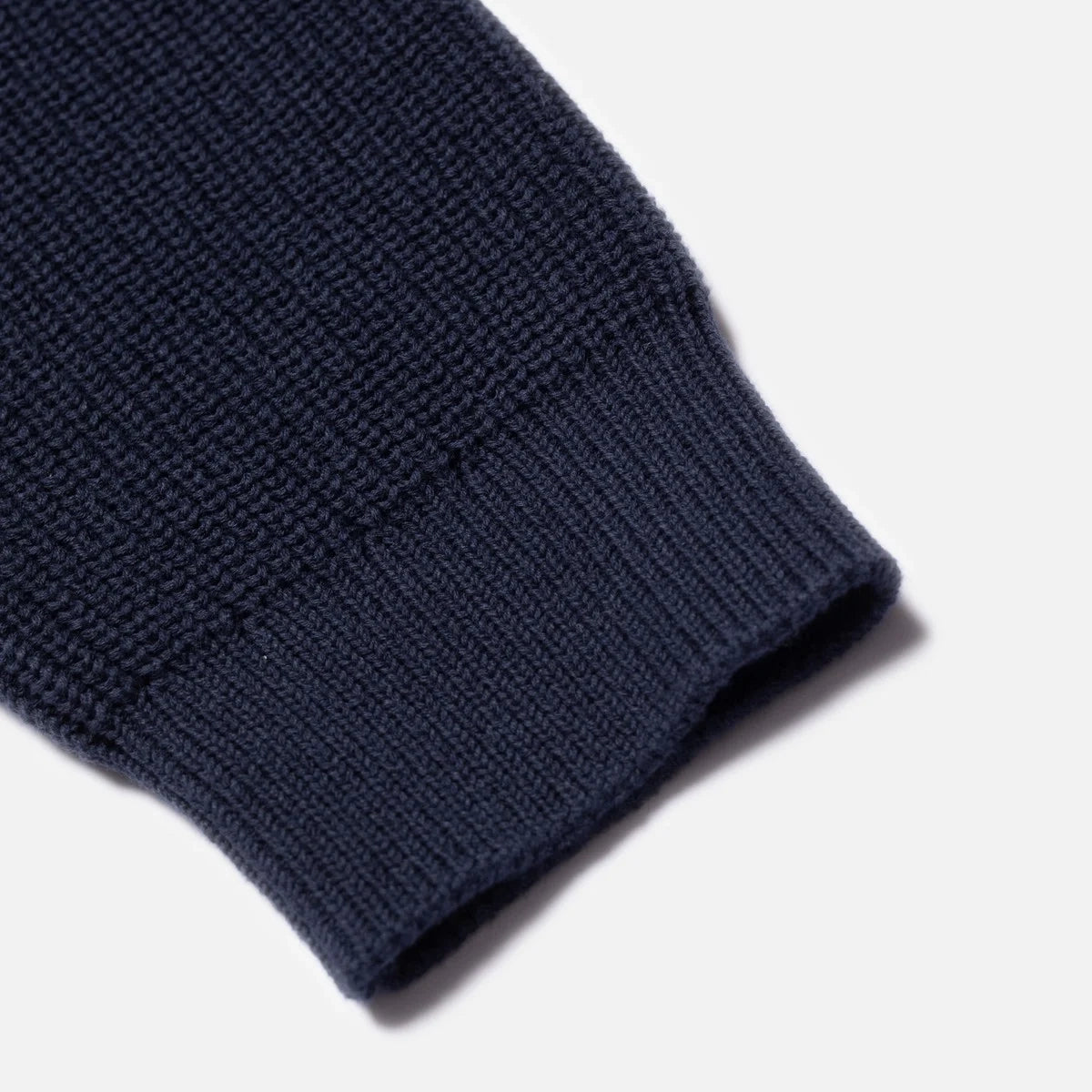 August Rib Cotton Sweater - Navy