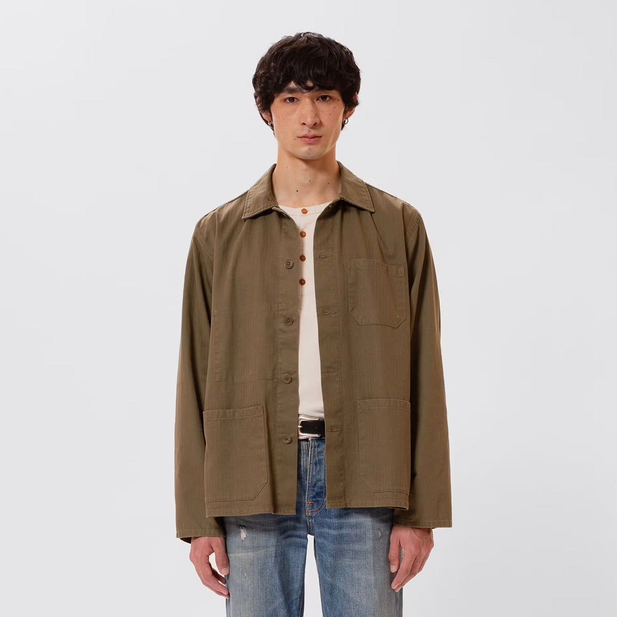 Buddy Herringbone Chore Jacket - Olive